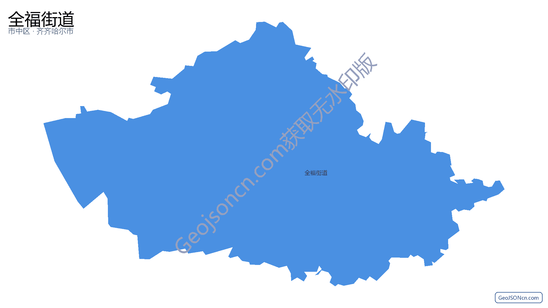 全福街道行政区划边界地图（市中区·乐山市）,提供GeoJSON、SHP矢量边界数据下载及高清地图大图(PNG/JPG) - GeoJSONcn.com