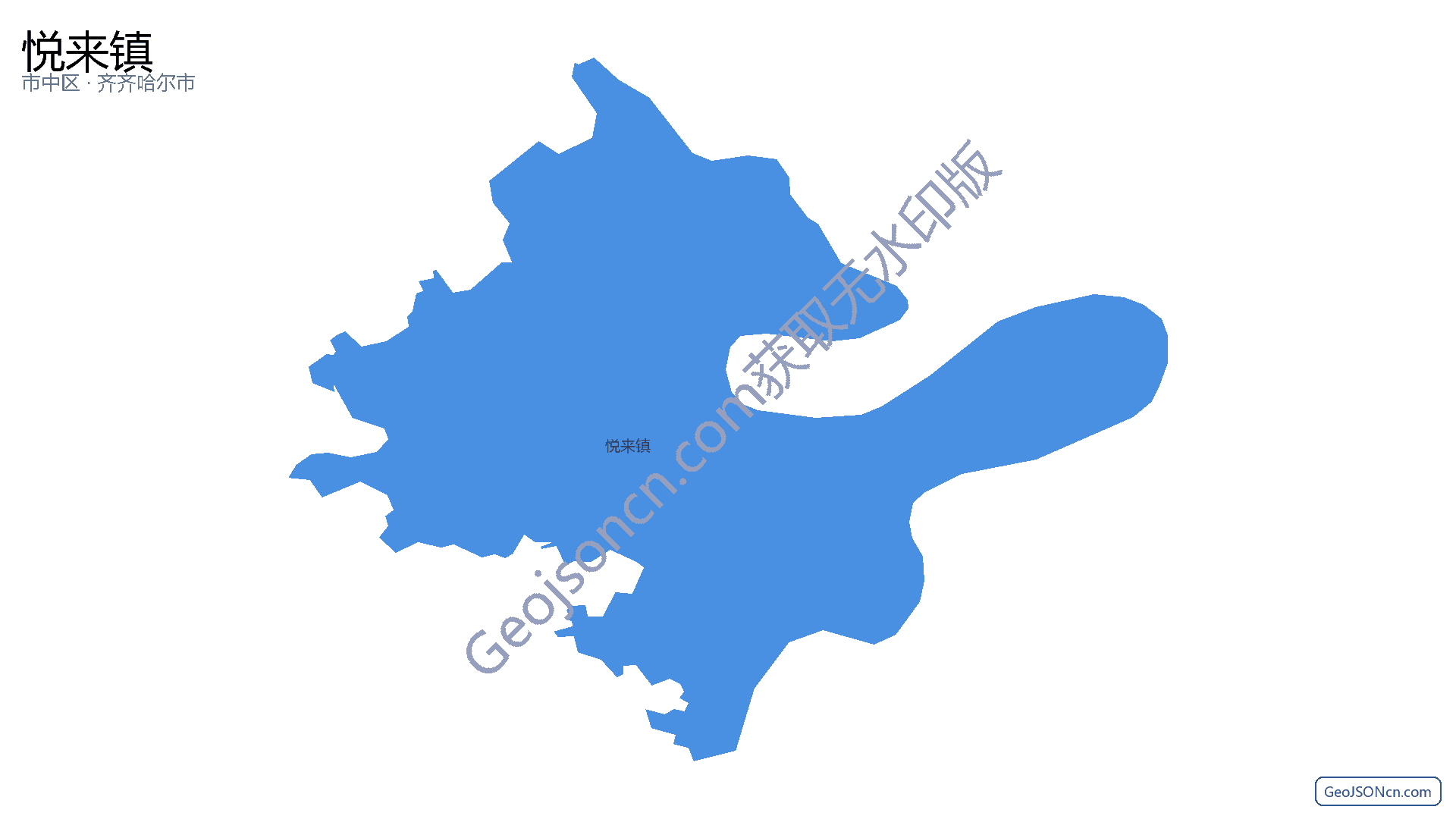 悦来镇行政区划边界地图（市中区·乐山市）,提供GeoJSON、SHP矢量边界数据下载及高清地图大图(PNG/JPG) - GeoJSONcn.com
