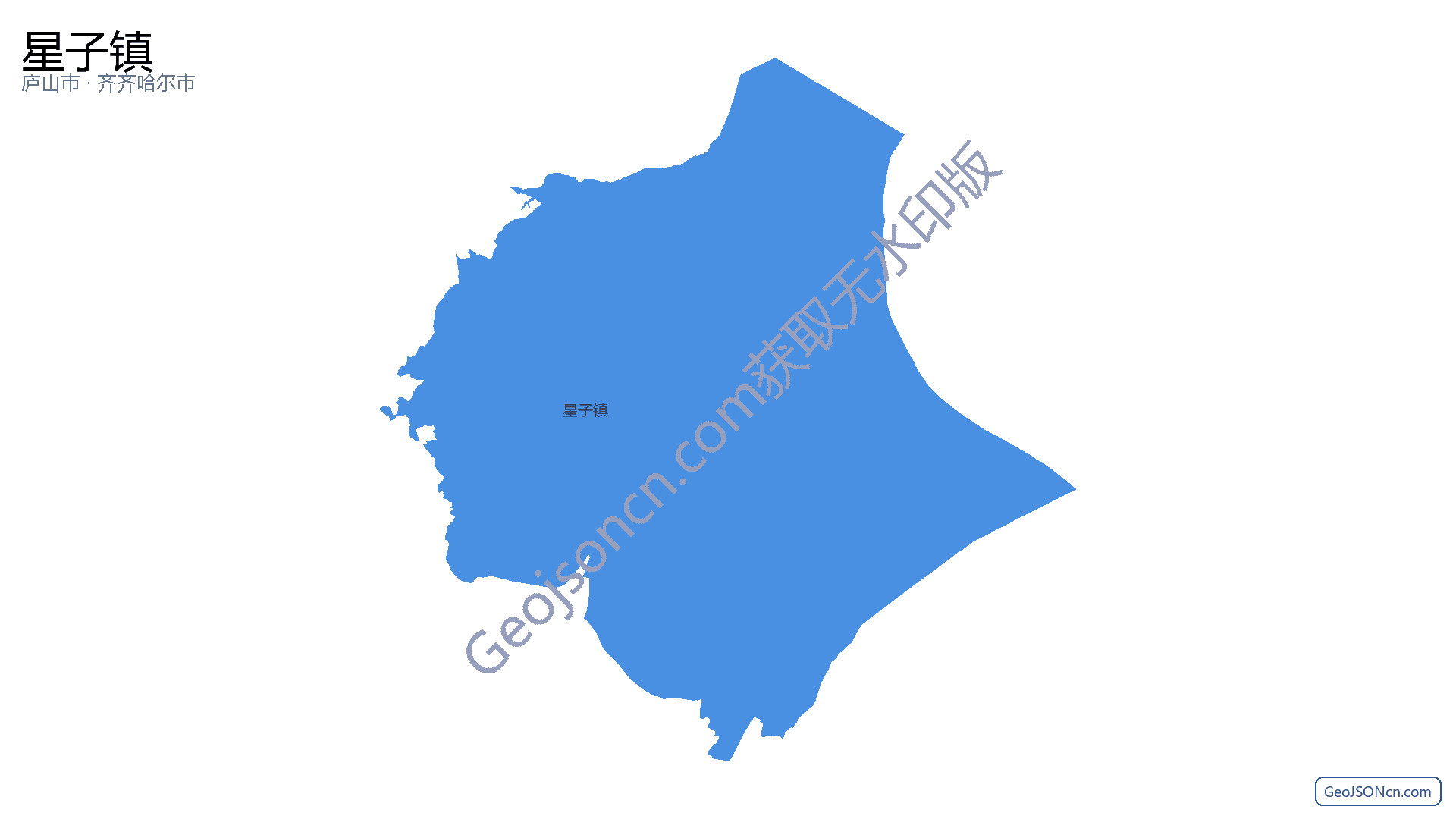 星子镇行政区划边界地图(庐山市·九江市),提供GeoJSON、SHP矢量边界数据下载及高清地图大图(PNG/JPG) - GeoJSONcn.com