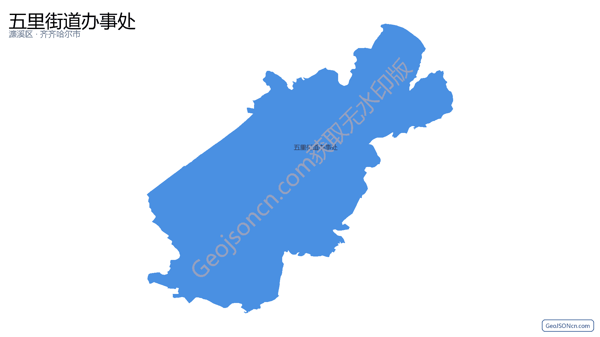 五里街道办事处行政区划边界地图(濂溪区·九江市),提供GeoJSON、SHP矢量边界数据下载及高清地图大图(PNG/JPG) - GeoJSONcn.com