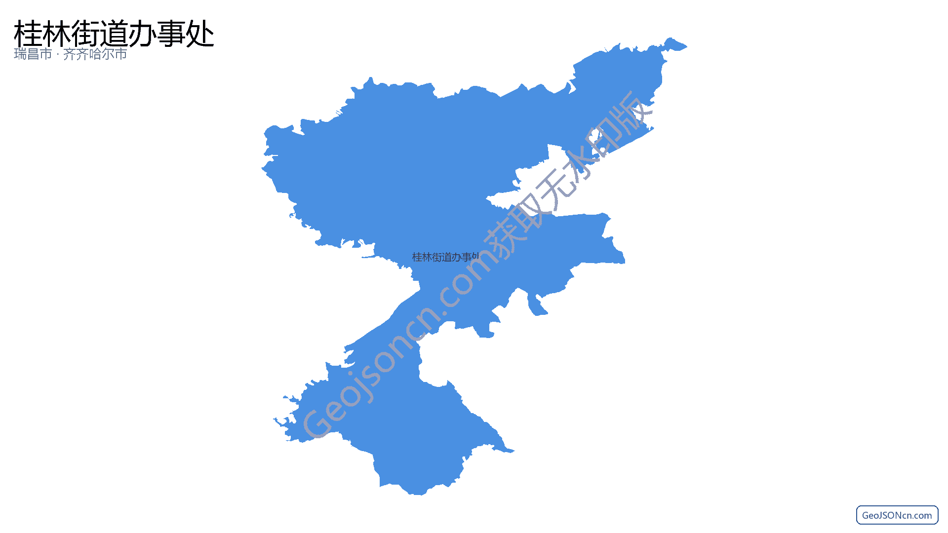 桂林街道办事处行政区划边界地图（瑞昌市·九江市）,提供GeoJSON、SHP矢量边界数据下载及高清地图大图(PNG/JPG) - GeoJSONcn.com