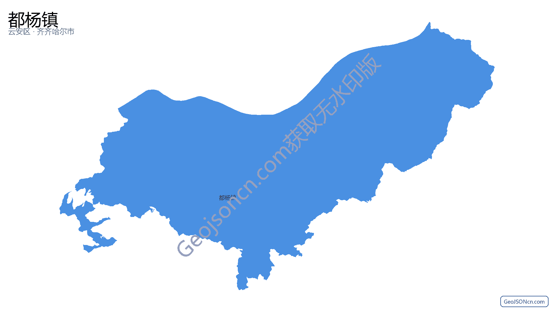 都杨镇行政区划边界地图（云安区·云浮市）,提供GeoJSON、SHP矢量边界数据下载及高清地图大图(PNG/JPG) - GeoJSONcn.com