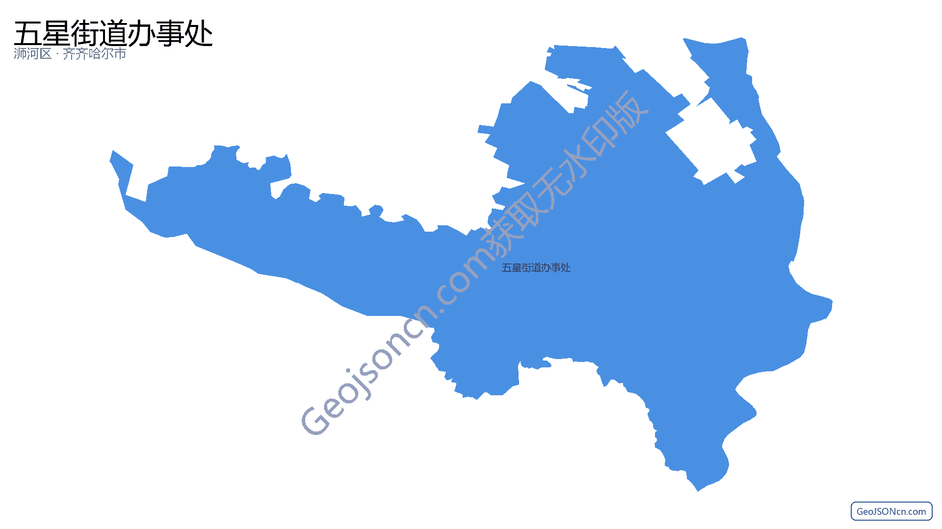 五星街道办事处行政区划边界地图（浉河区·信阳市）,提供GeoJSON、SHP矢量边界数据下载及高清地图大图(PNG/JPG) - GeoJSONcn.com