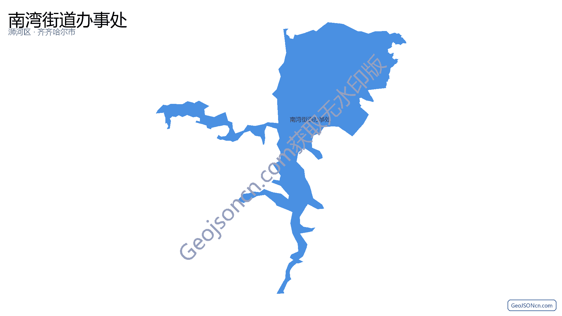南湾街道办事处行政区划边界地图（浉河区·信阳市）,提供GeoJSON、SHP矢量边界数据下载及高清地图大图(PNG/JPG) - GeoJSONcn.com