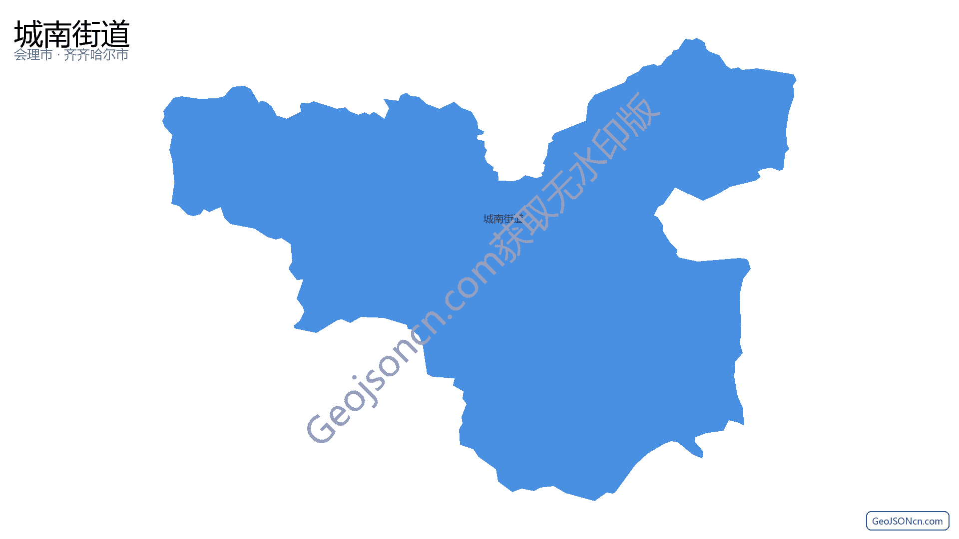 城南街道行政区划边界地图(会理市·凉山彝族自治州),提供GeoJSON、SHP矢量边界数据下载及高清地图大图(PNG/JPG) - GeoJSONcn.com