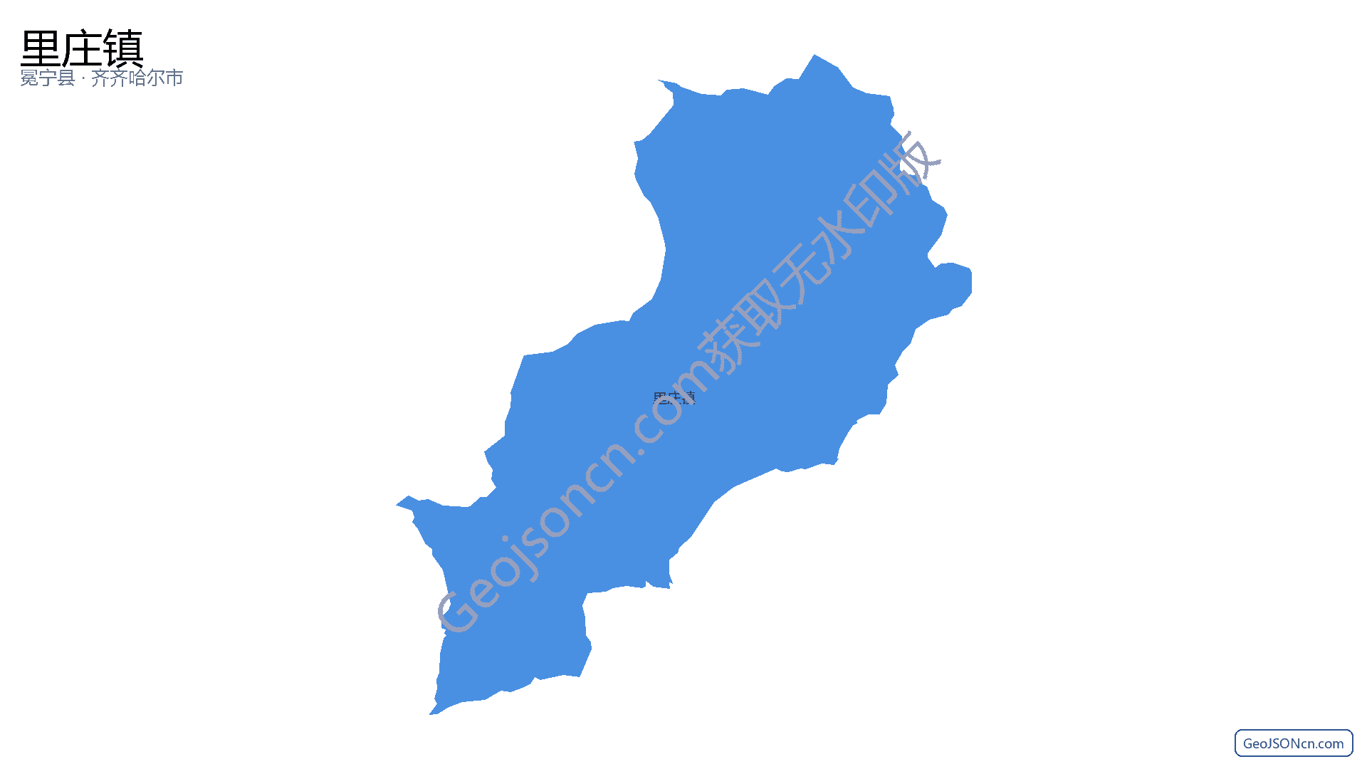 里庄镇行政区划边界地图(冕宁县·凉山彝族自治州),提供GeoJSON、SHP矢量边界数据下载及高清地图大图(PNG/JPG) - GeoJSONcn.com