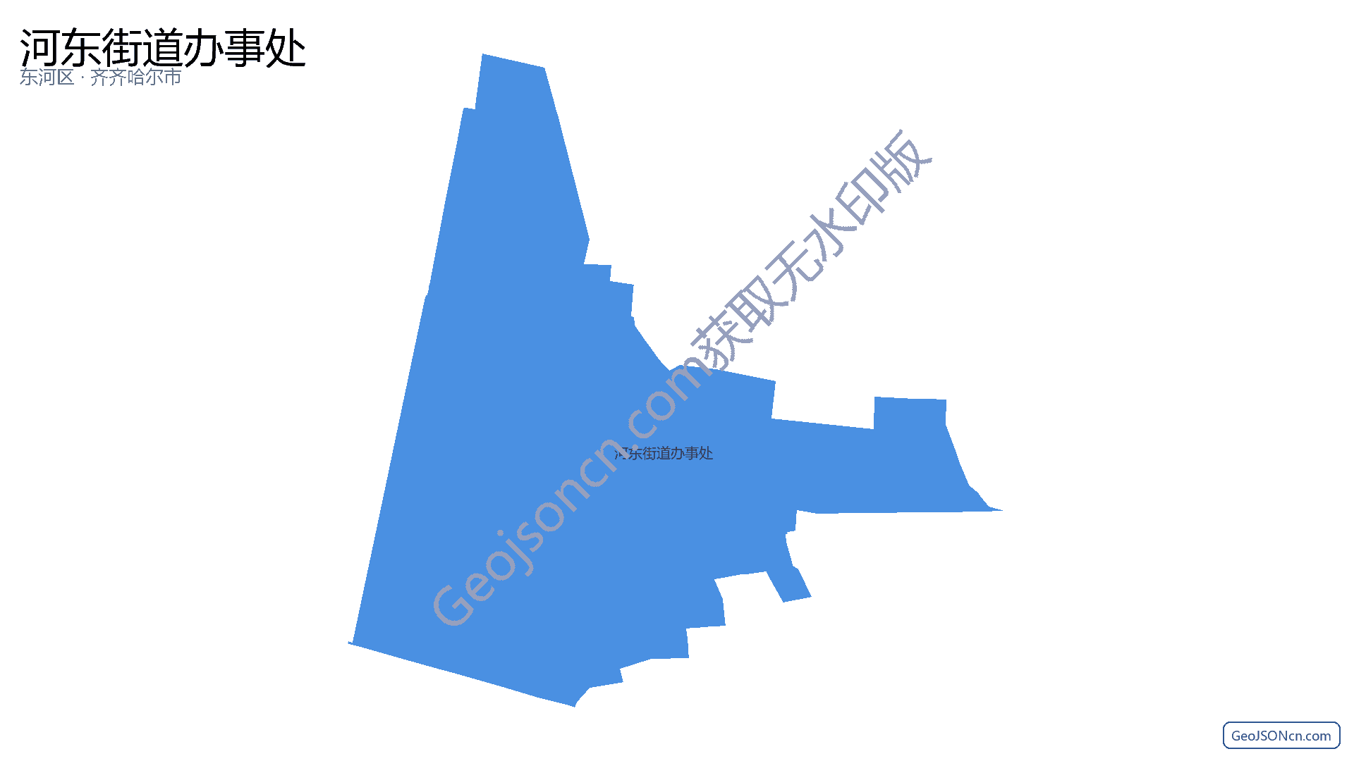 河东街道办事处行政区划边界地图（东河区·包头市）,提供GeoJSON、SHP矢量边界数据下载及高清地图大图(PNG/JPG) - GeoJSONcn.com