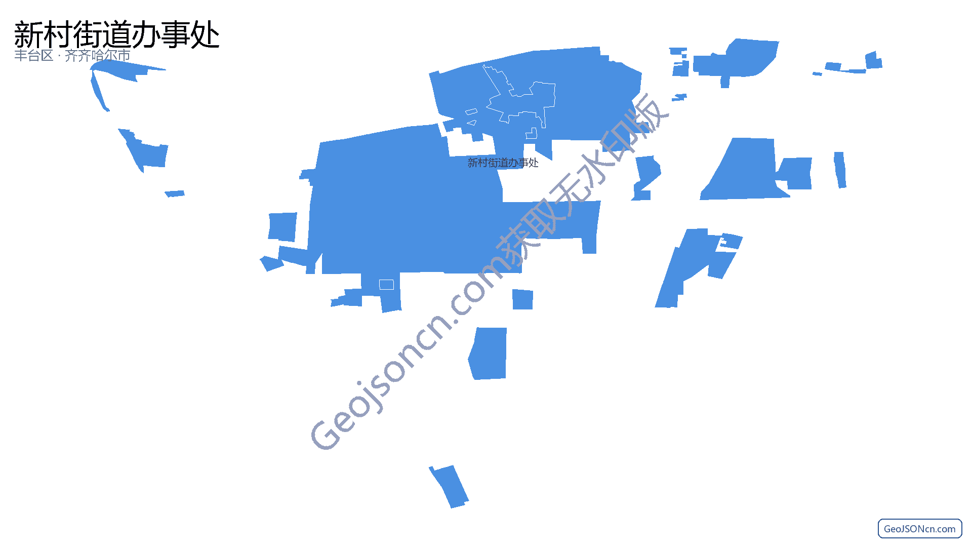 新村街道办事处行政区划边界地图(丰台区·北京市),提供GeoJSON、SHP矢量边界数据下载及高清地图大图(PNG/JPG) - GeoJSONcn.com