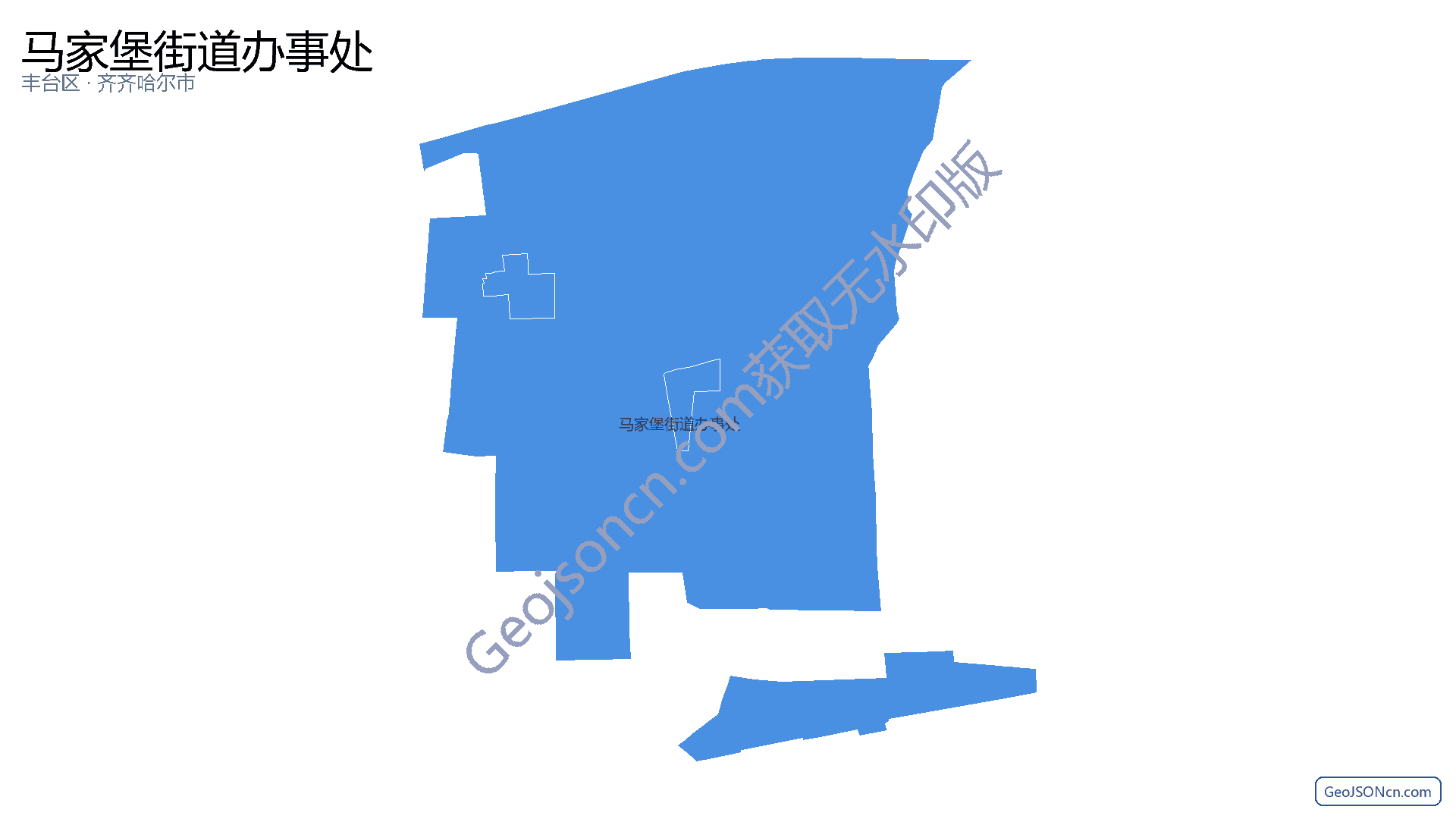 马家堡街道办事处行政区划边界地图(丰台区·北京市),提供GeoJSON、SHP矢量边界数据下载及高清地图大图(PNG/JPG) - GeoJSONcn.com