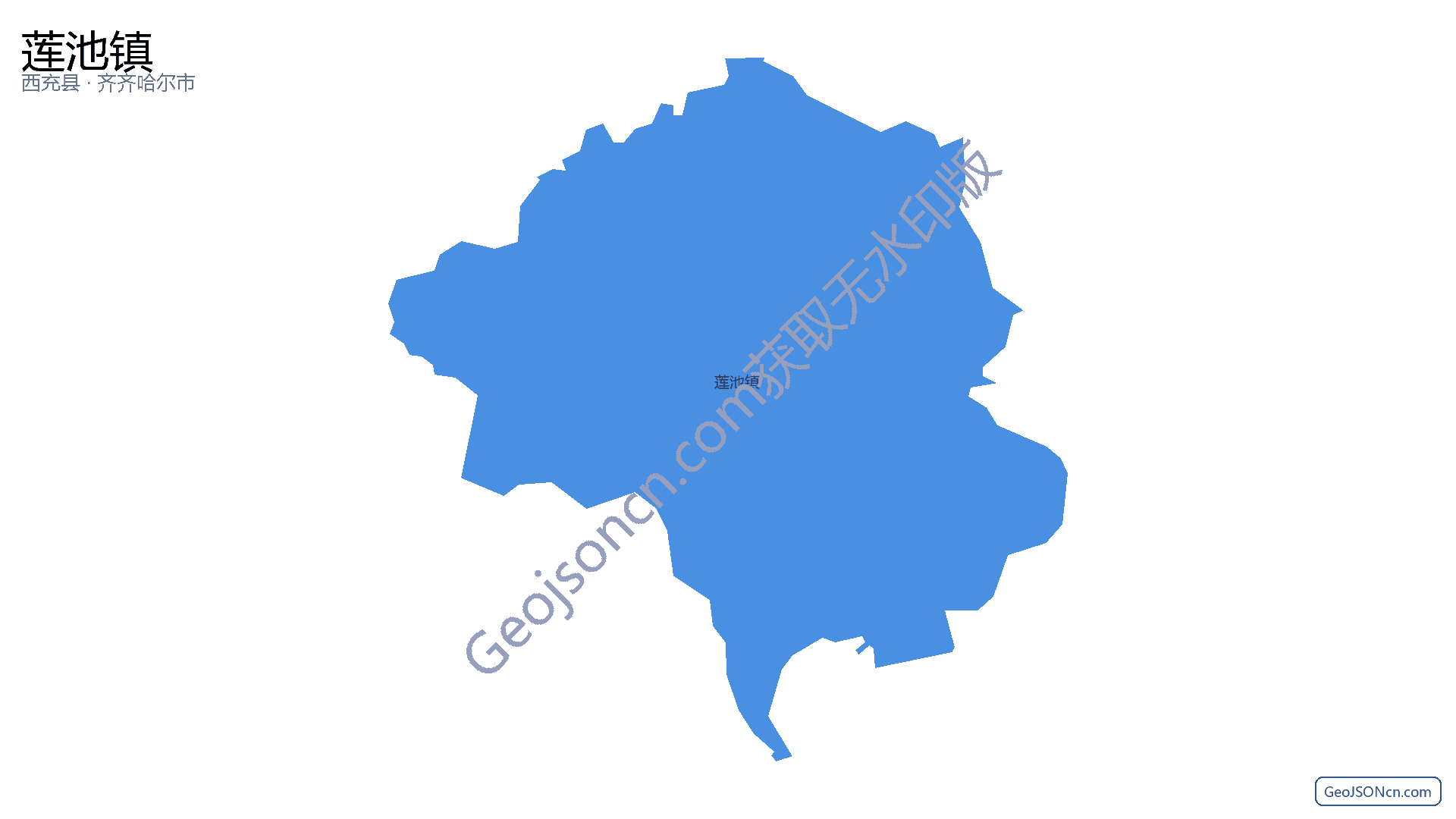 莲池镇行政区划边界地图(西充县·南充市),提供GeoJSON、SHP矢量边界数据下载及高清地图大图(PNG/JPG) - GeoJSONcn.com