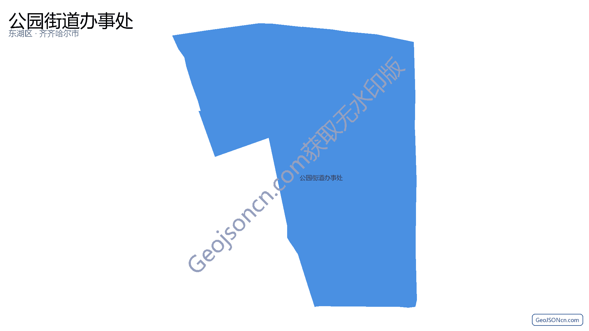 公园街道办事处行政区划边界地图（东湖区·南昌市）,提供GeoJSON、SHP矢量边界数据下载及高清地图大图(PNG/JPG) - GeoJSONcn.com