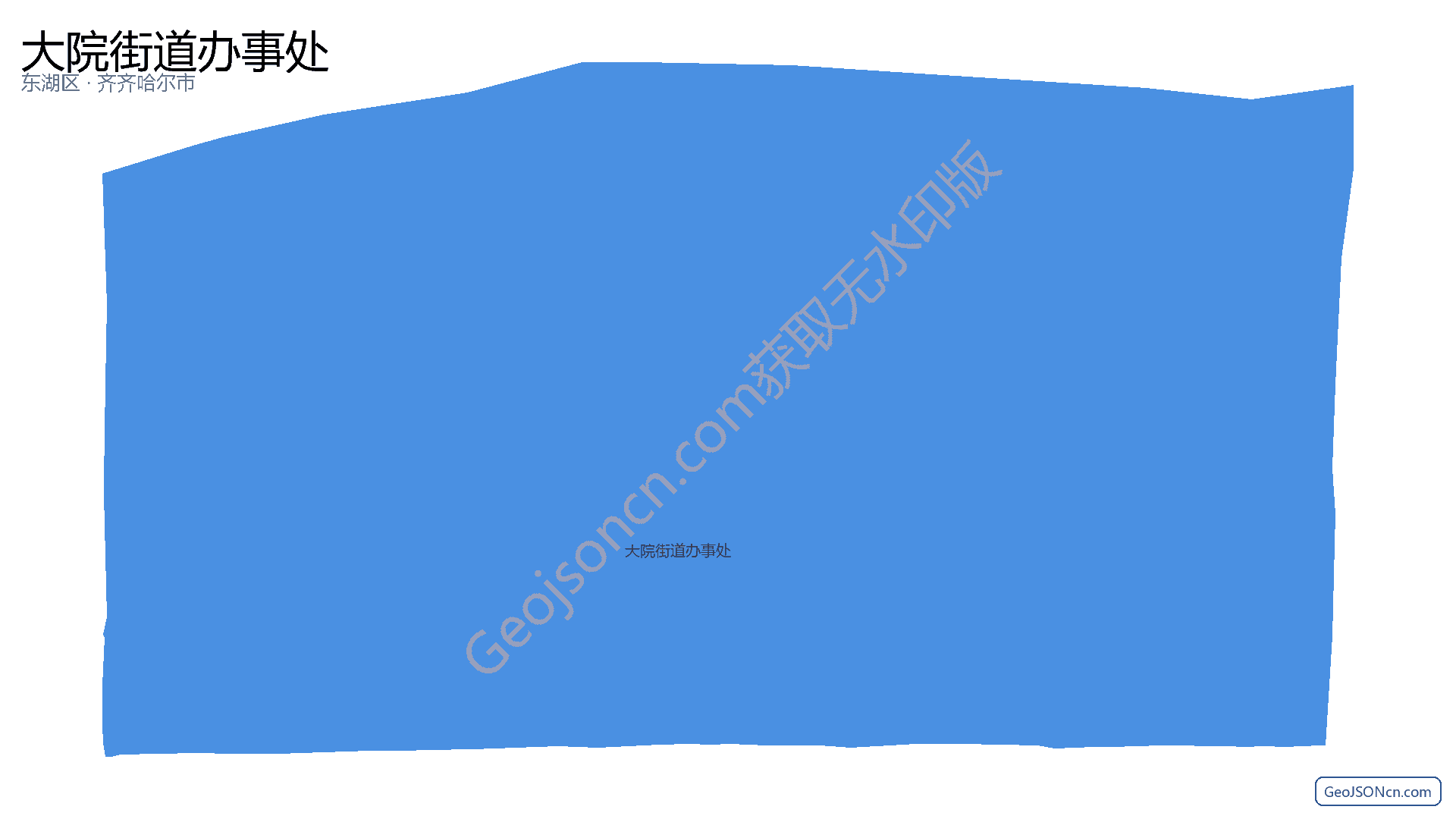 大院街道办事处行政区划边界地图（东湖区·南昌市）,提供GeoJSON、SHP矢量边界数据下载及高清地图大图(PNG/JPG) - GeoJSONcn.com