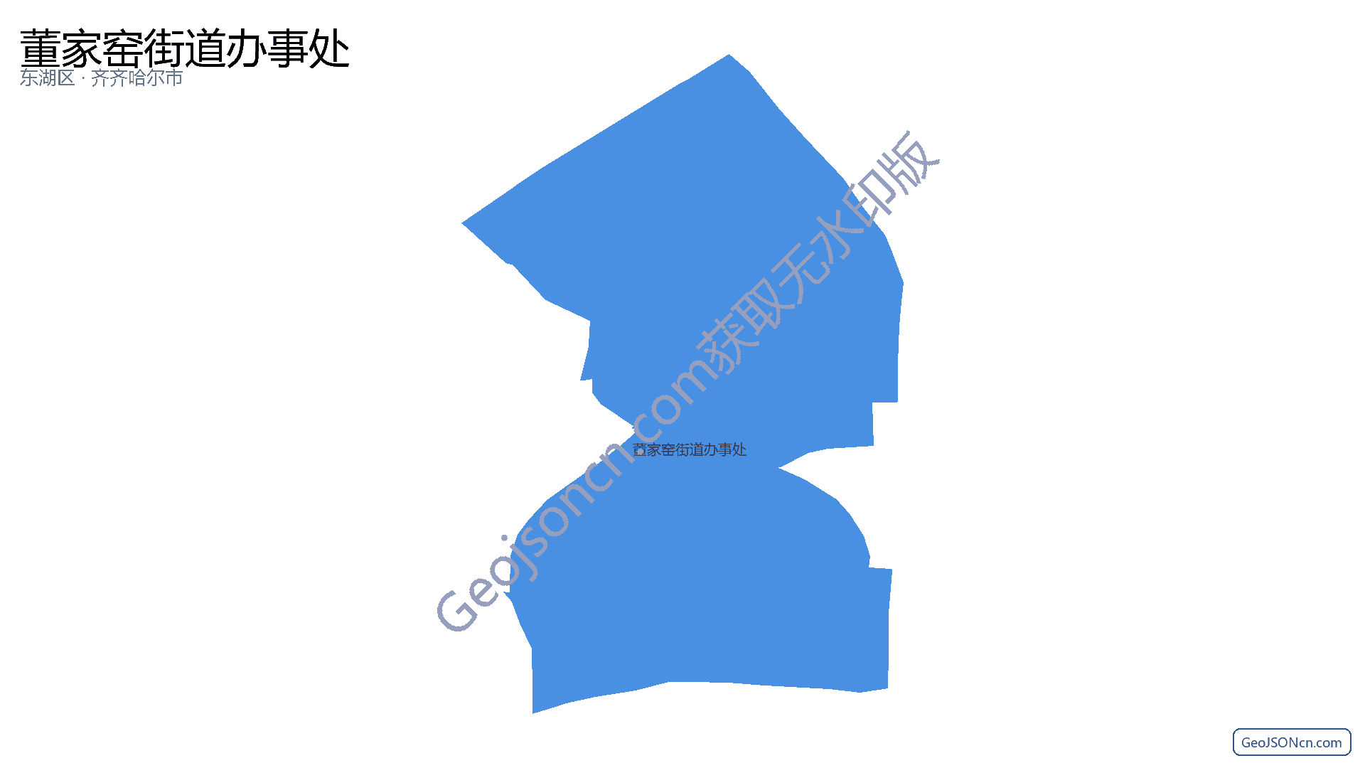董家窑街道办事处行政区划边界地图（东湖区·南昌市）,提供GeoJSON、SHP矢量边界数据下载及高清地图大图(PNG/JPG) - GeoJSONcn.com