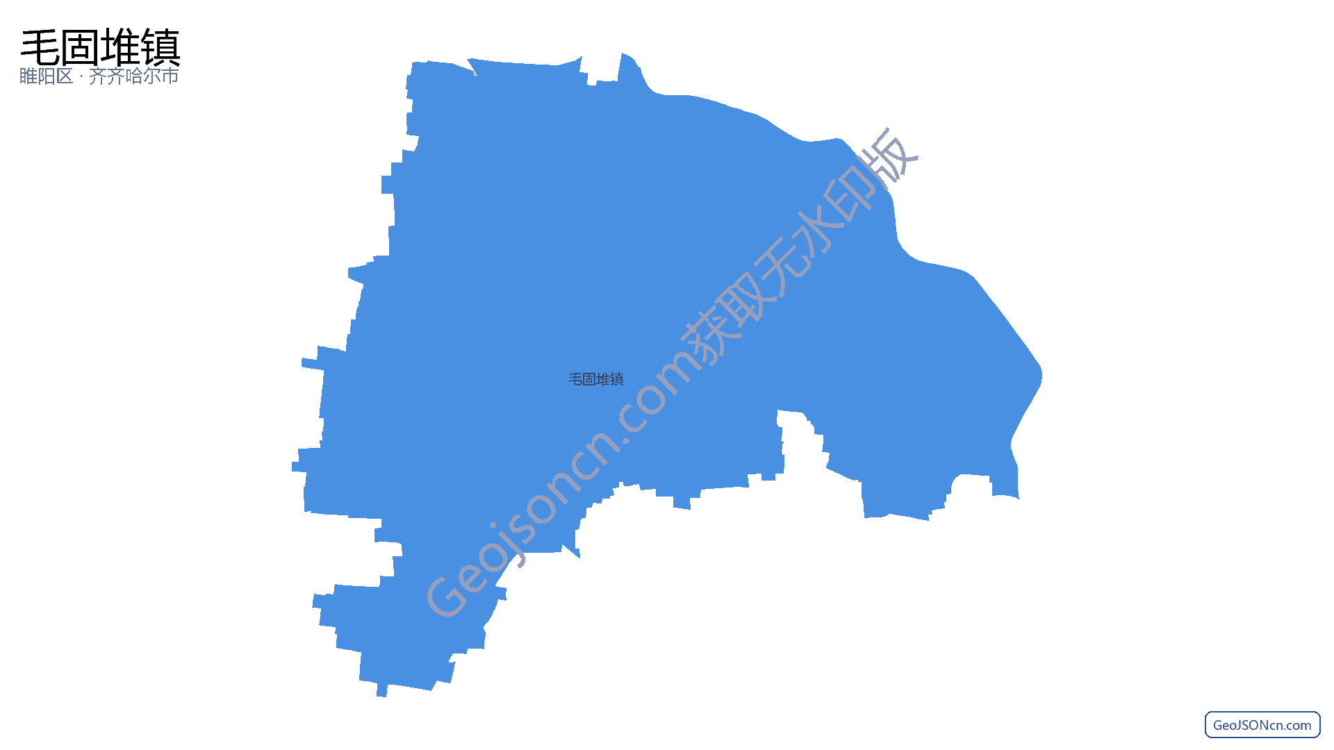 毛固堆镇行政区划边界地图（睢阳区·商丘市）,提供GeoJSON、SHP矢量边界数据下载及高清地图大图(PNG/JPG) - GeoJSONcn.com