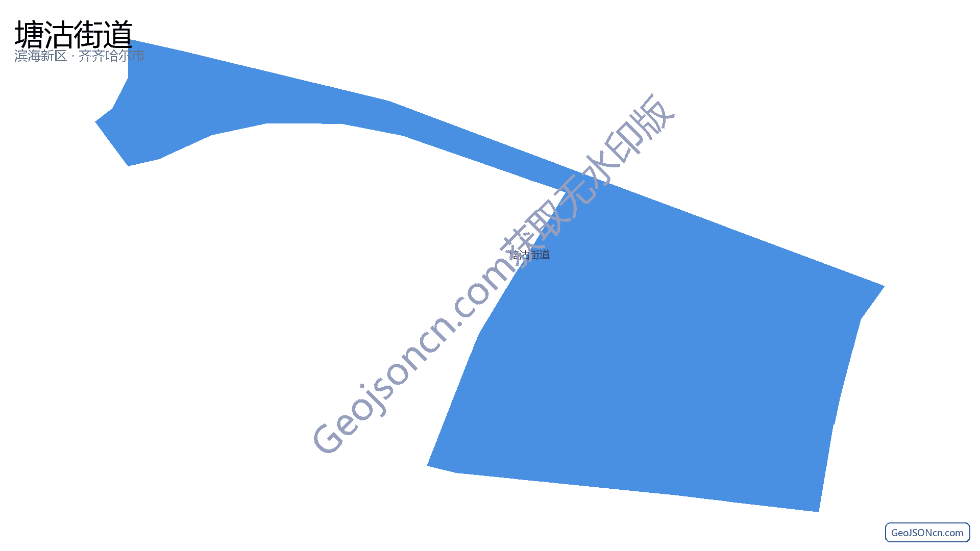 塘沽街道行政区划边界地图(滨海新区·天津市),提供GeoJSON、SHP矢量边界数据下载及高清地图大图(PNG/JPG) - GeoJSONcn.com