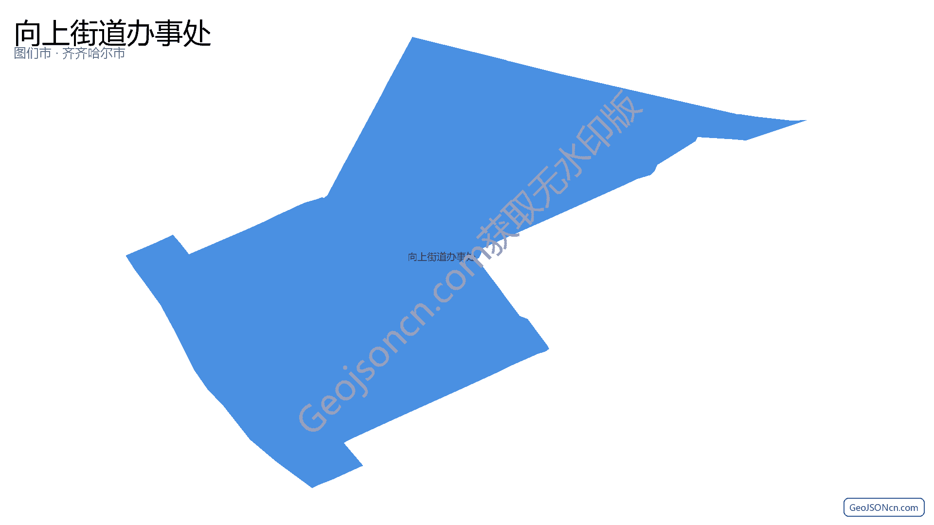 向上街道办事处行政区划边界地图（图们市·延边朝鲜族自治州）,提供GeoJSON、SHP矢量边界数据下载及高清地图大图(PNG/JPG) - GeoJSONcn.com