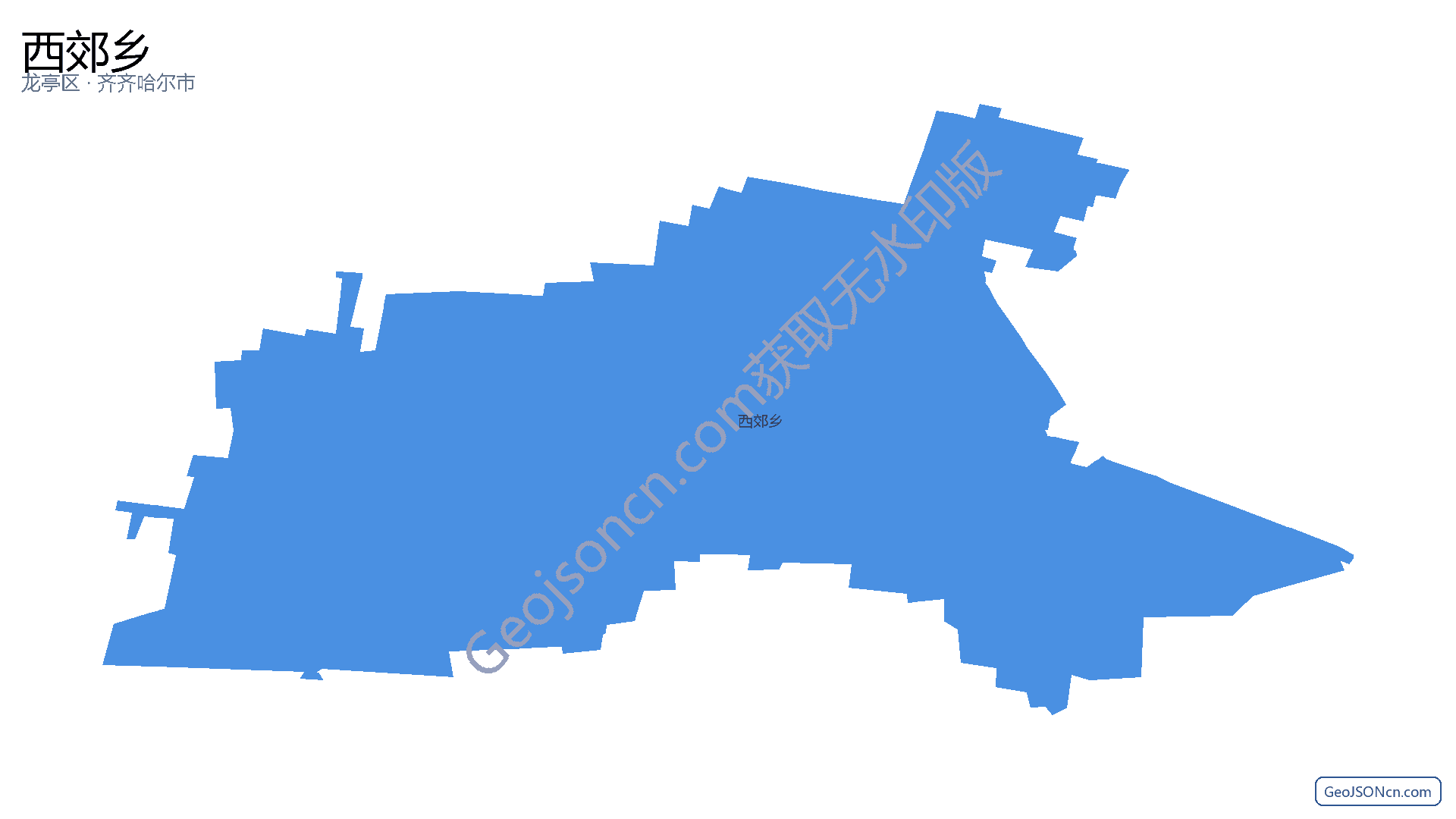 西郊乡行政区划边界地图（龙亭区·开封市）,提供GeoJSON、SHP矢量边界数据下载及高清地图大图(PNG/JPG) - GeoJSONcn.com