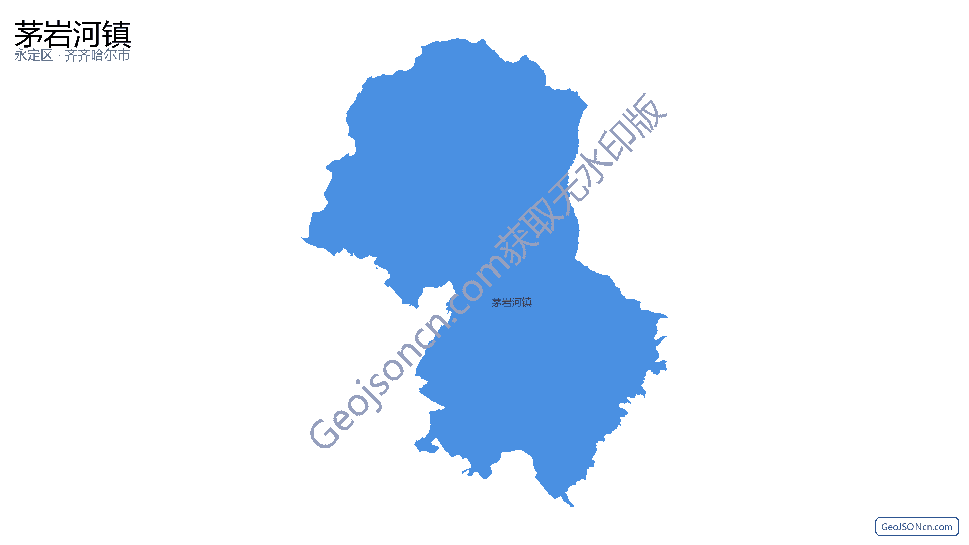 茅岩河镇行政区划边界地图（永定区·张家界市）,提供GeoJSON、SHP矢量边界数据下载及高清地图大图(PNG/JPG) - GeoJSONcn.com