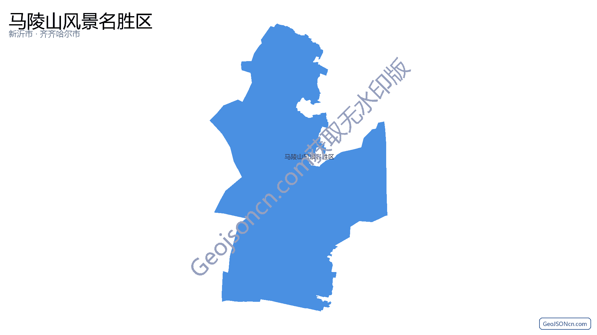 马陵山风景名胜区行政区划边界地图(新沂市·徐州市),提供GeoJSON、SHP矢量边界数据下载及高清地图大图(PNG/JPG) - GeoJSONcn.com