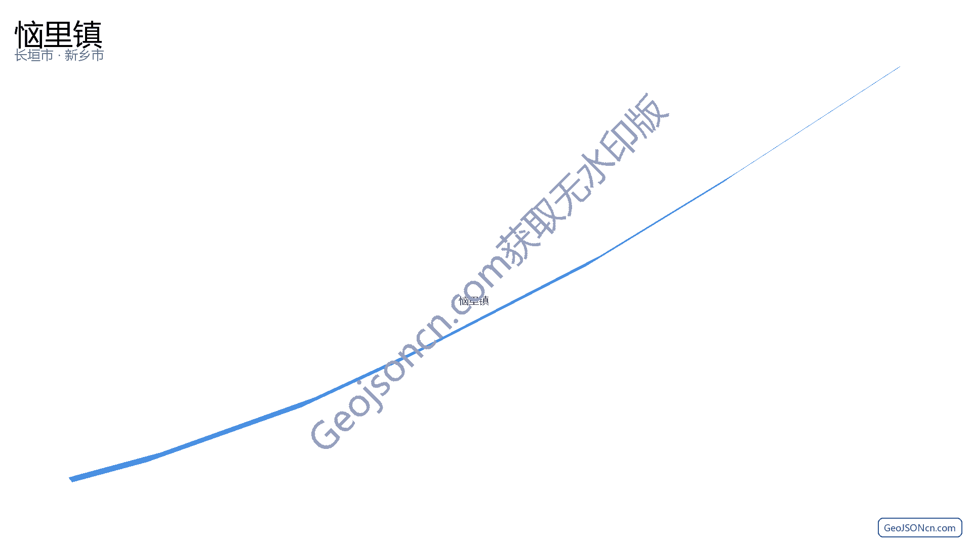 恼里镇行政区划边界地图（长垣市·新乡市）,提供GeoJSON、SHP矢量边界数据下载及高清地图大图(PNG/JPG) - GeoJSONcn.com
