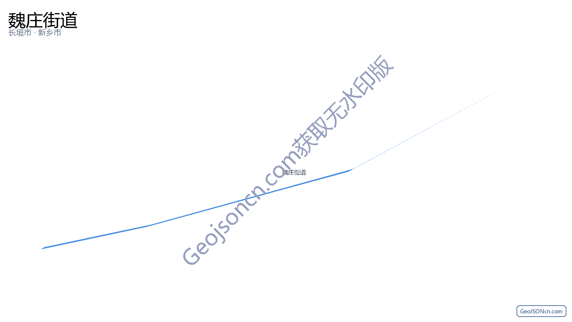 魏庄街道行政区划边界地图（长垣市·新乡市）,提供GeoJSON、SHP矢量边界数据下载及高清地图大图(PNG/JPG) - GeoJSONcn.com