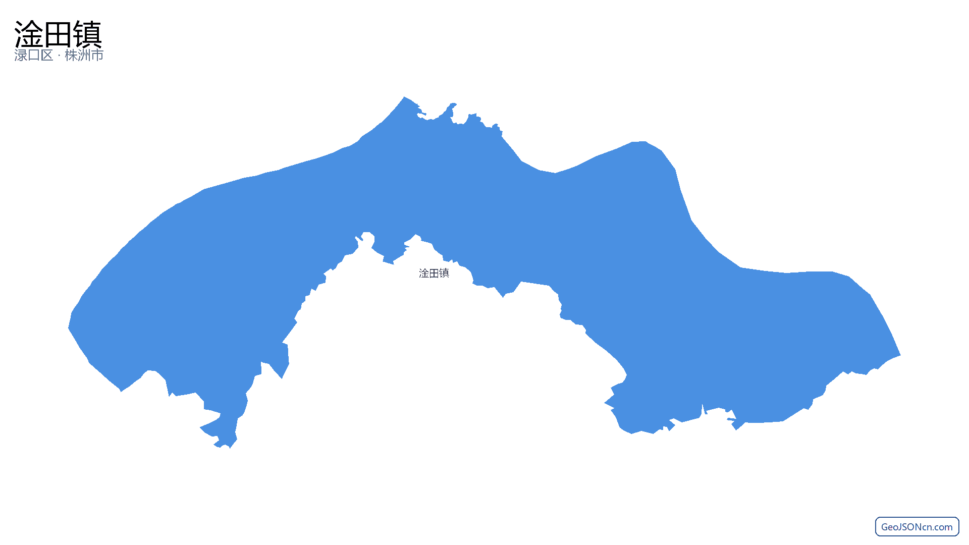 淦田镇行政区划边界地图（渌口区·株洲市）,提供GeoJSON、SHP矢量边界数据下载及高清地图大图(PNG/JPG) - GeoJSONcn.com