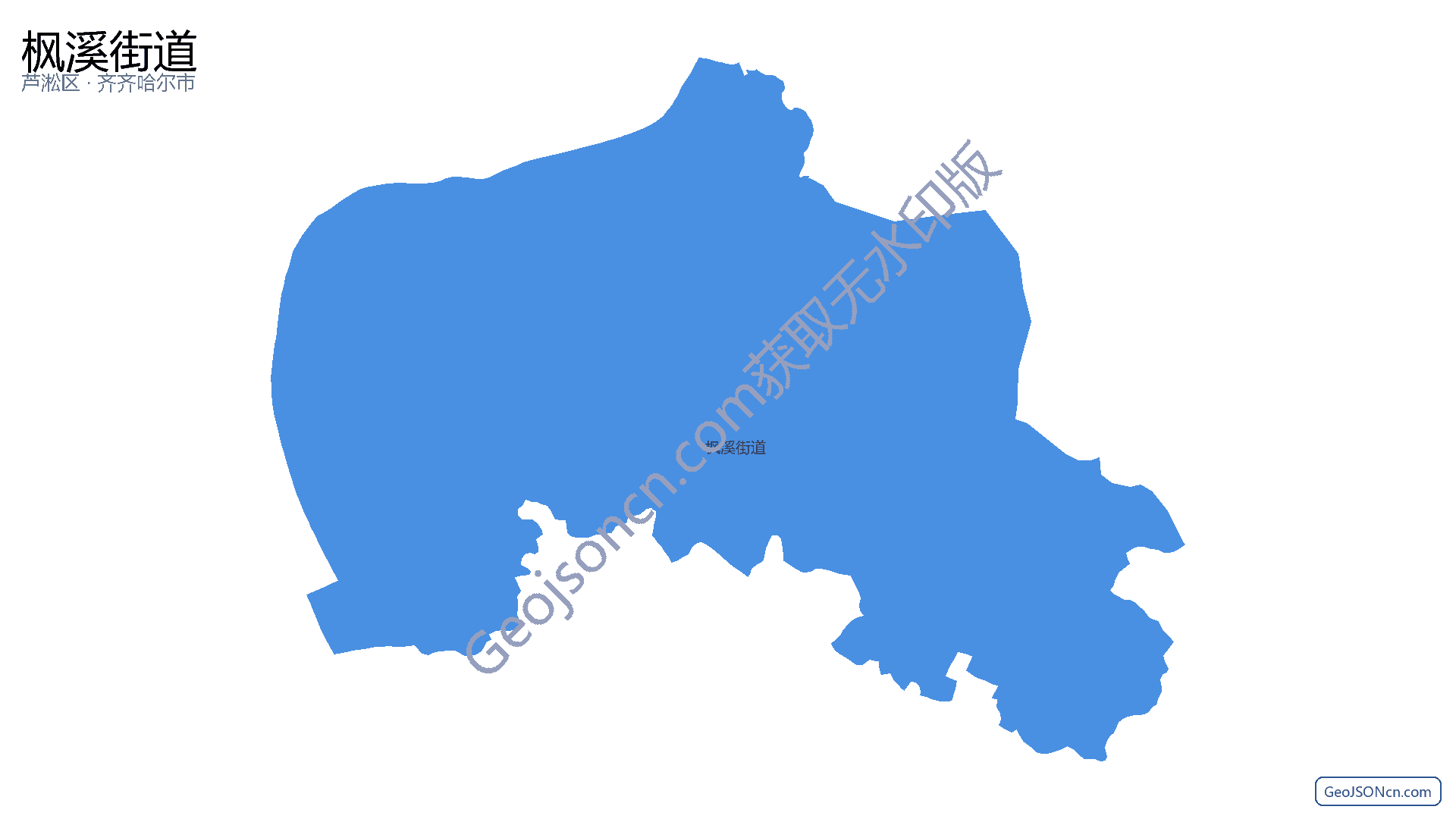 枫溪街道行政区划边界地图(芦淞区·株洲市),提供GeoJSON、SHP矢量边界数据下载及高清地图大图(PNG/JPG) - GeoJSONcn.com