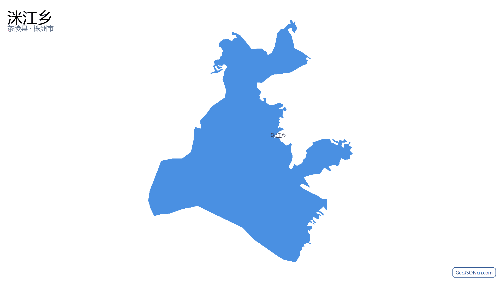 洣江乡行政区划边界地图(茶陵县·株洲市),提供GeoJSON、SHP矢量边界数据下载及高清地图大图(PNG/JPG) - GeoJSONcn.com