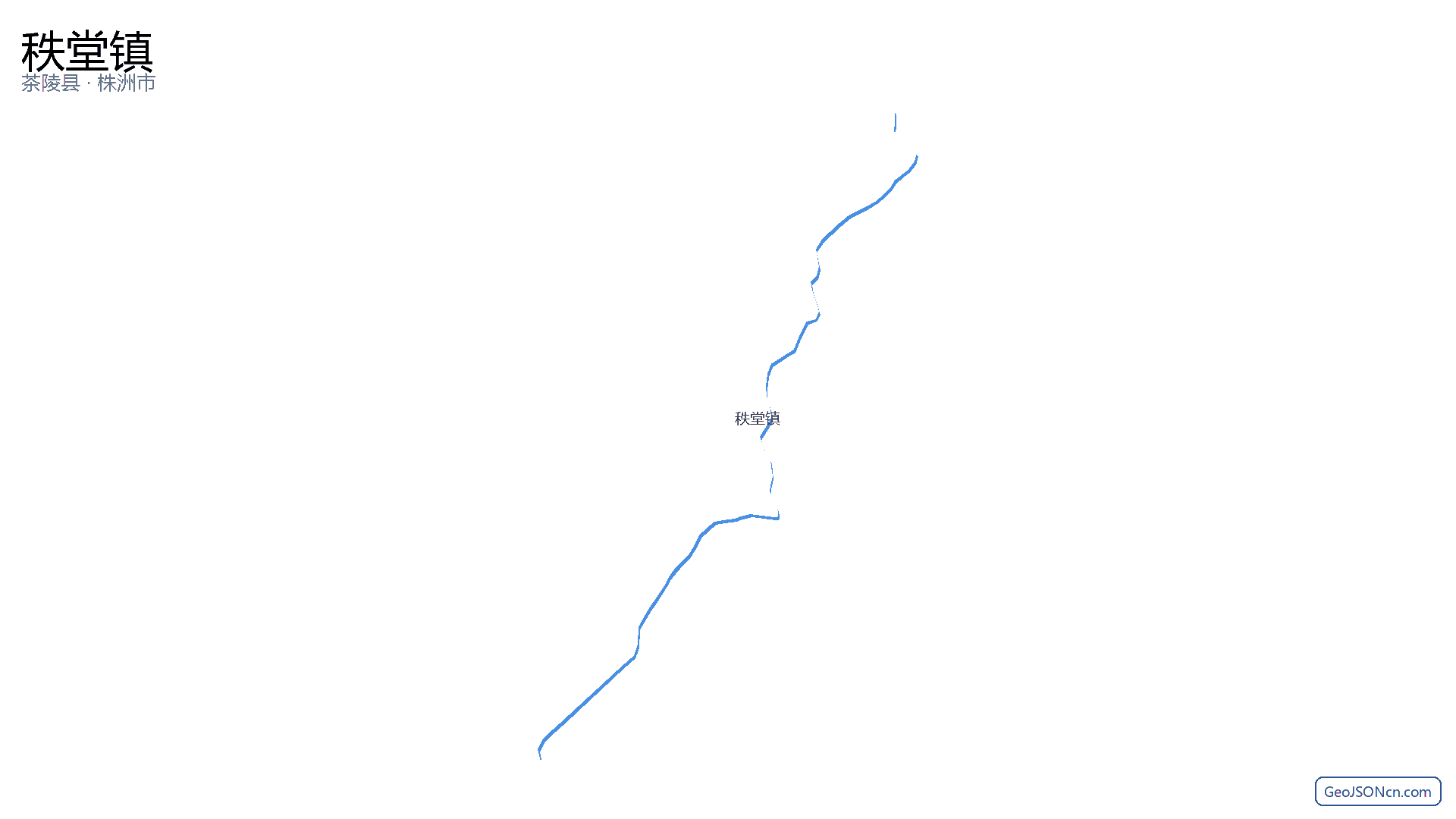 秩堂镇行政区划边界地图(茶陵县·株洲市),提供GeoJSON、SHP矢量边界数据下载及高清地图大图(PNG/JPG) - GeoJSONcn.com