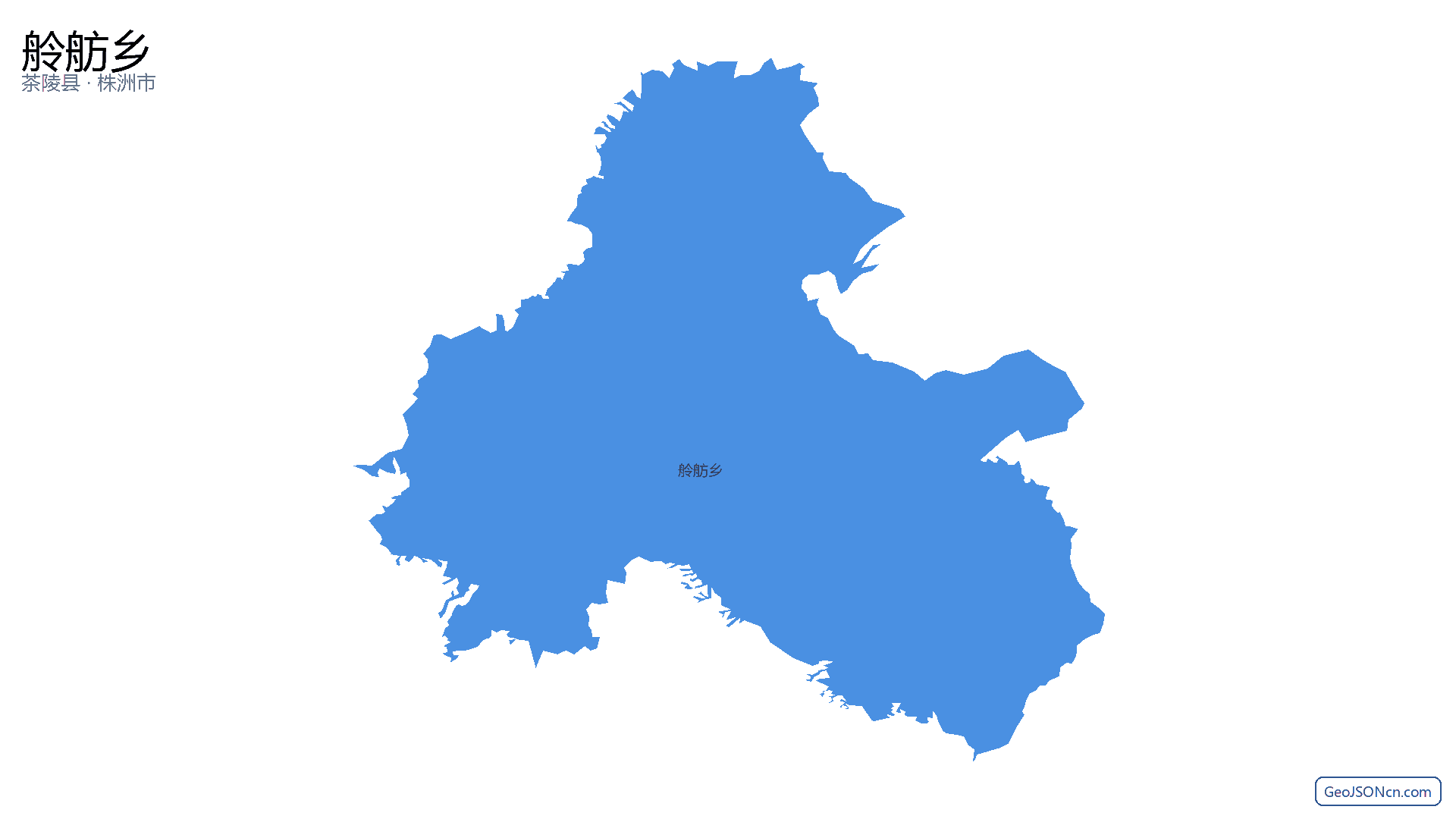 舲舫乡行政区划边界地图(茶陵县·株洲市),提供GeoJSON、SHP矢量边界数据下载及高清地图大图(PNG/JPG) - GeoJSONcn.com