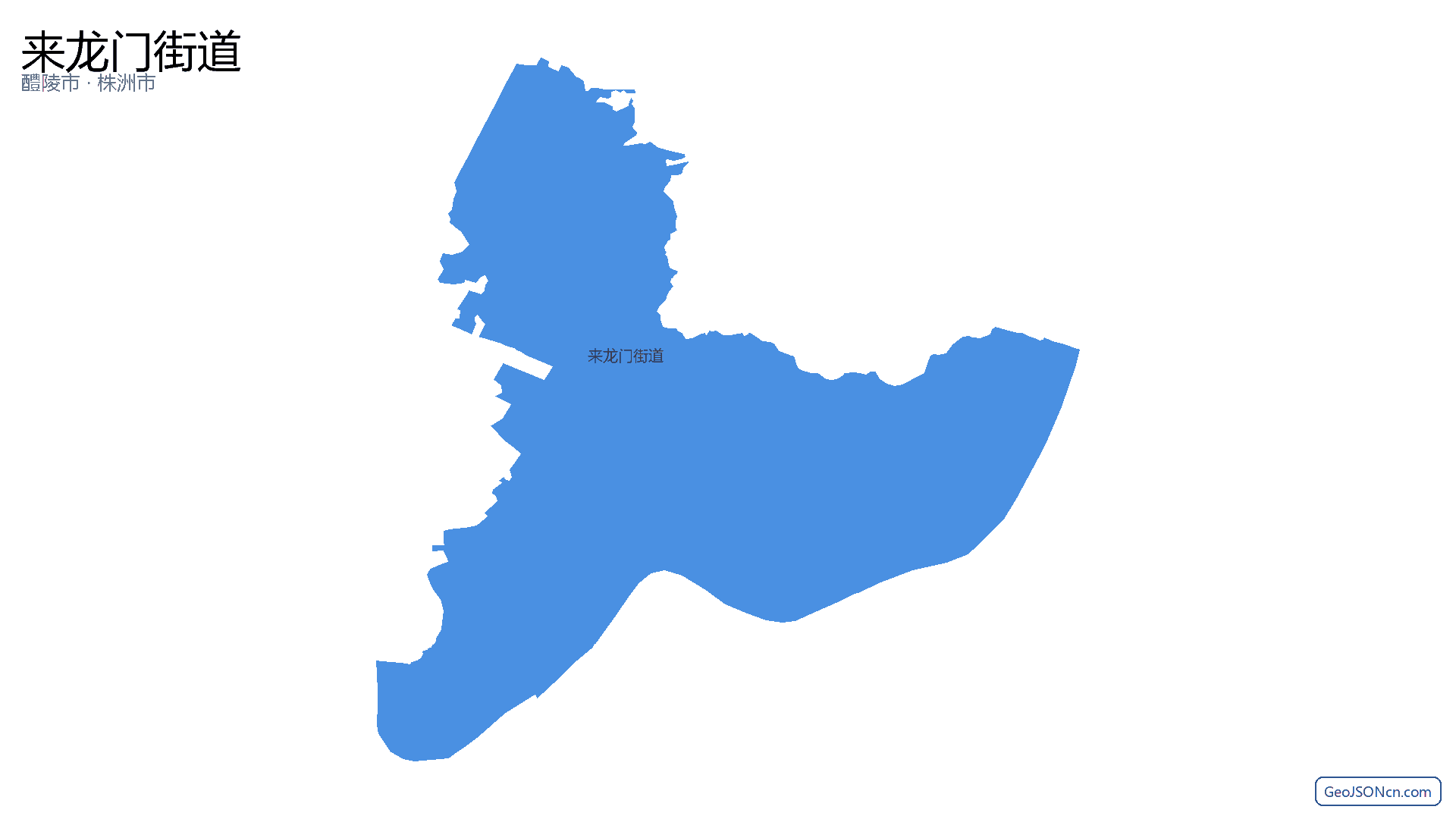 来龙门街道行政区划边界地图(醴陵市·株洲市),提供GeoJSON、SHP矢量边界数据下载及高清地图大图(PNG/JPG) - GeoJSONcn.com
