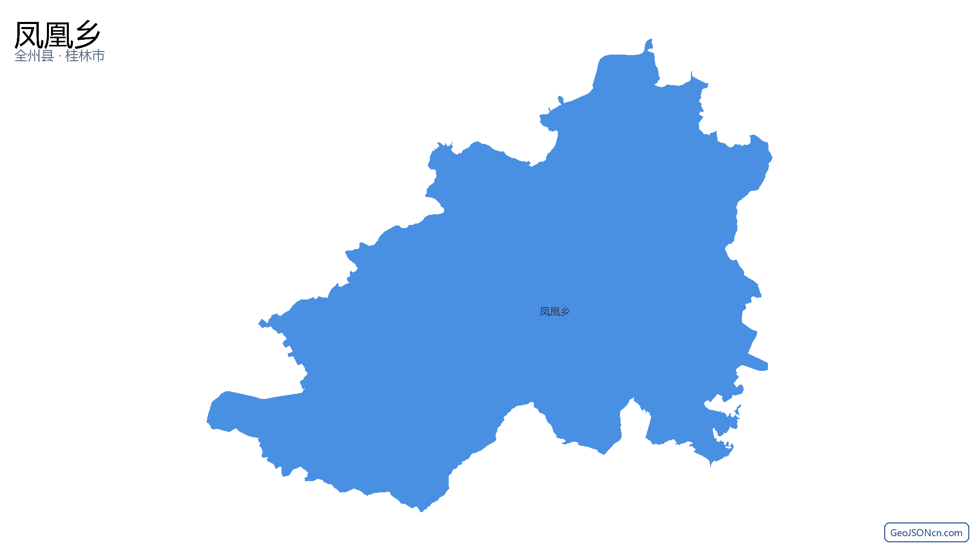 凤凰乡行政区划边界地图(全州县·桂林市),提供GeoJSON、SHP矢量边界数据下载及高清地图大图(PNG/JPG) - GeoJSONcn.com