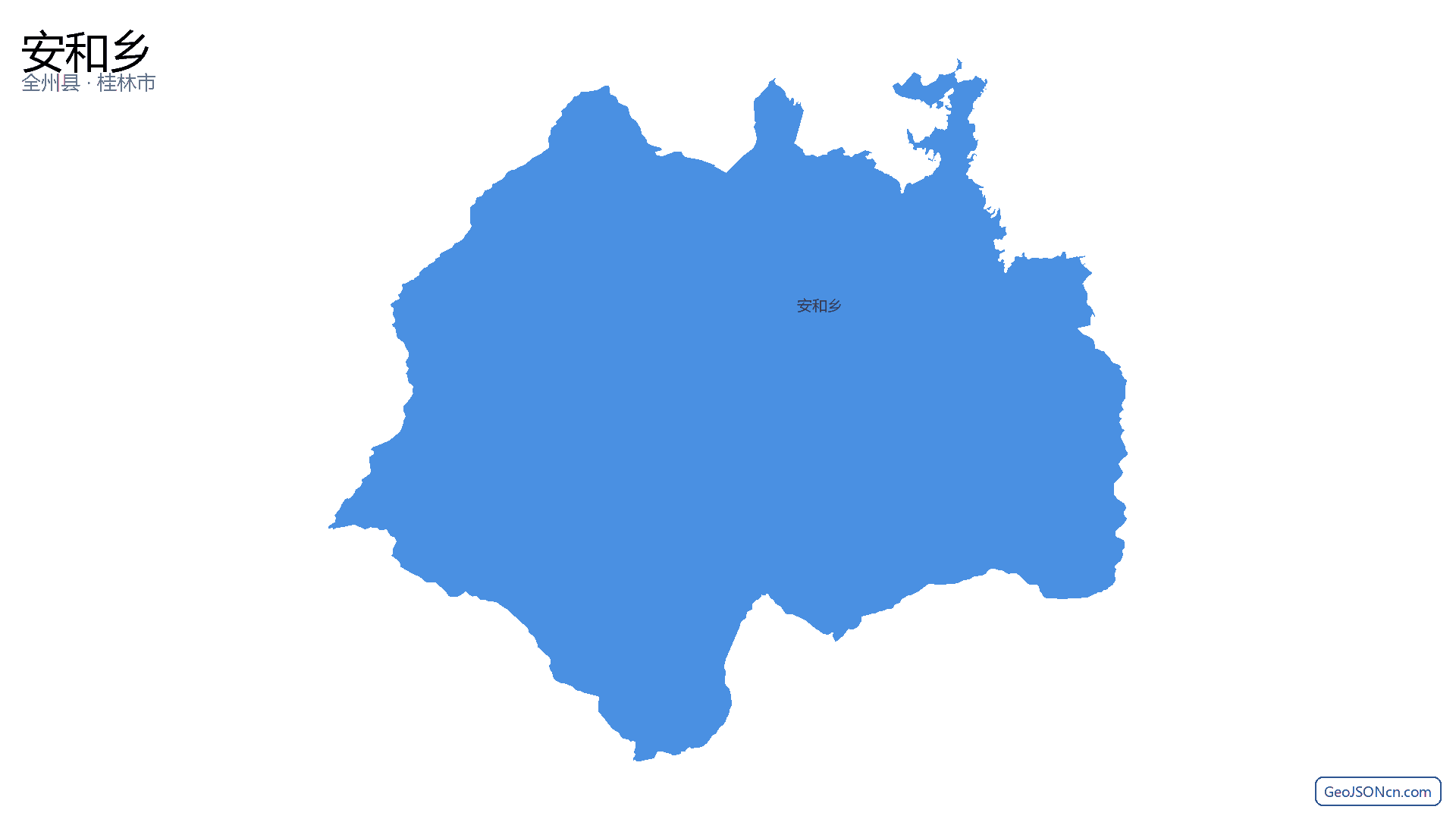 安和乡行政区划边界地图(全州县·桂林市),提供GeoJSON、SHP矢量边界数据下载及高清地图大图(PNG/JPG) - GeoJSONcn.com