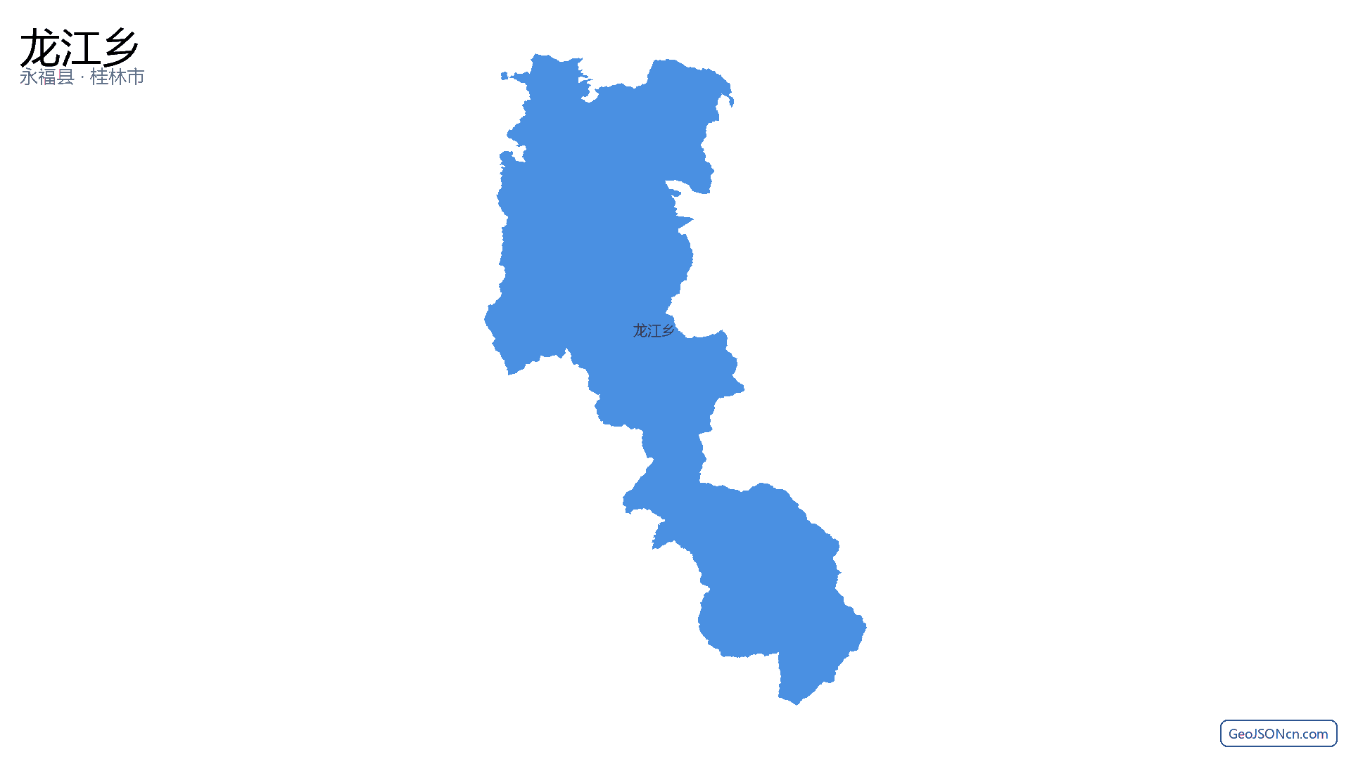 龙江乡行政区划边界地图(永福县·桂林市),提供GeoJSON、SHP矢量边界数据下载及高清地图大图(PNG/JPG) - GeoJSONcn.com