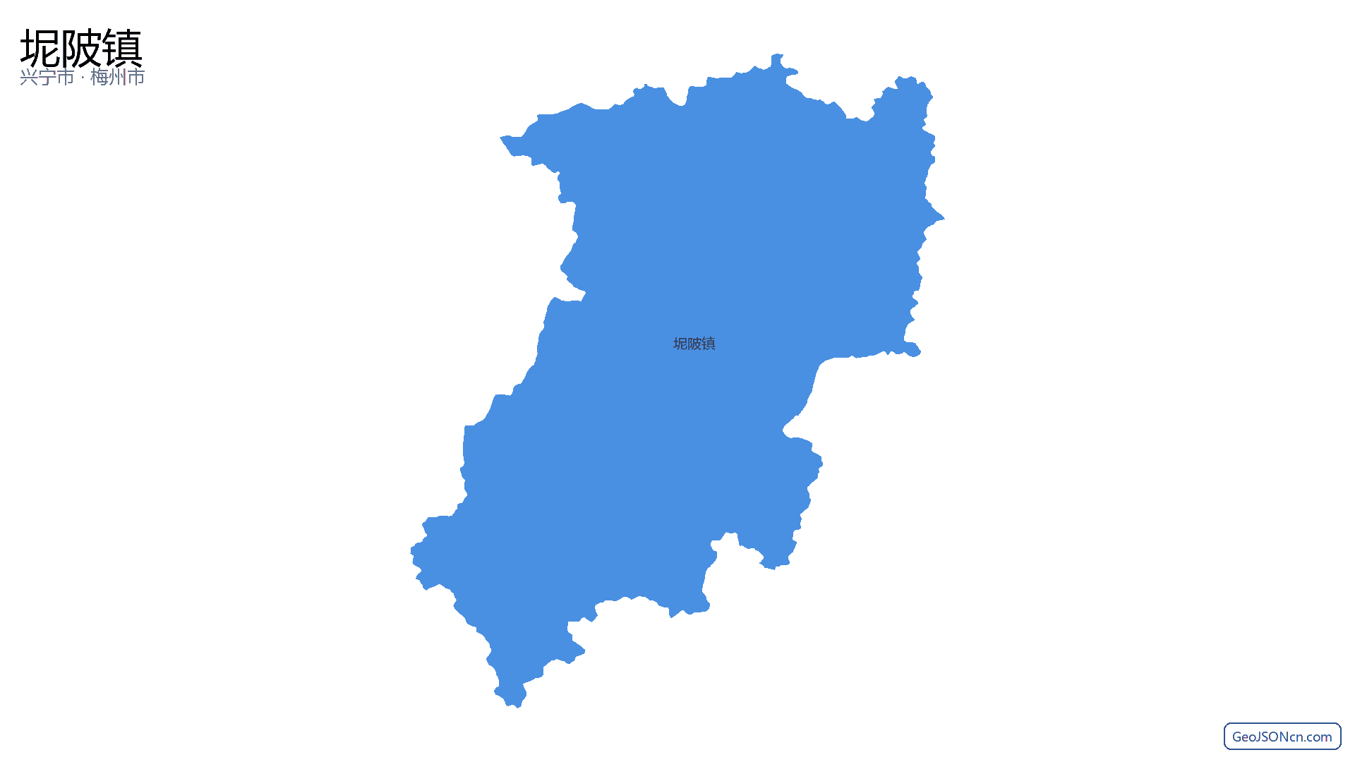 坭陂镇行政区划边界地图(兴宁市·梅州市),提供GeoJSON、SHP矢量边界数据下载及高清地图大图(PNG/JPG) - GeoJSONcn.com