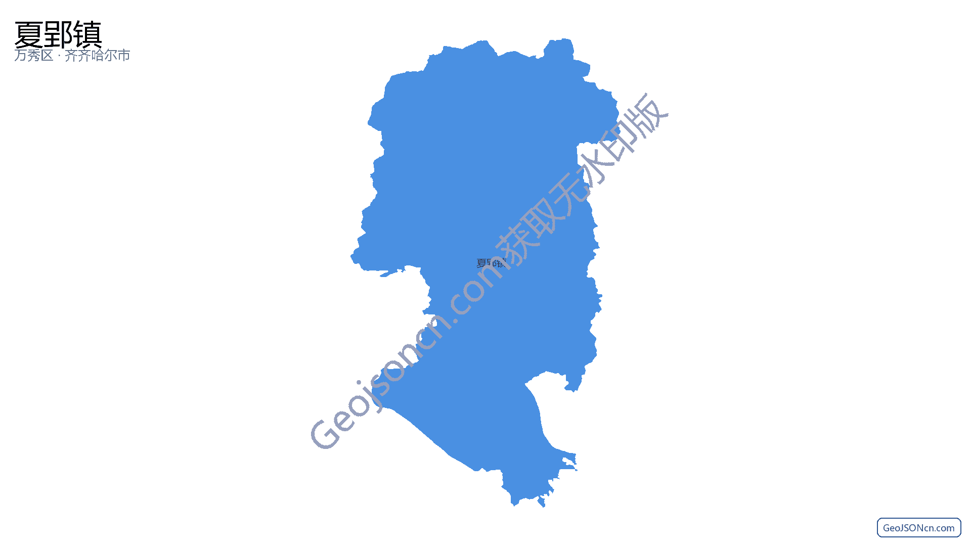 夏郢镇行政区划边界地图（万秀区·梧州市）,提供GeoJSON、SHP矢量边界数据下载及高清地图大图(PNG/JPG) - GeoJSONcn.com