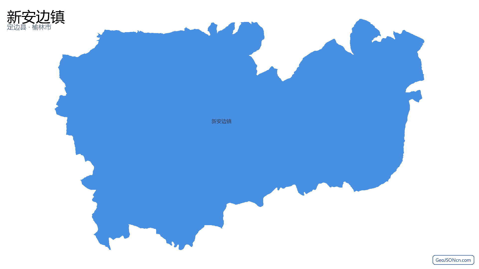 新安边镇行政区划边界地图(定边县·榆林市),提供GeoJSON、SHP矢量边界数据下载及高清地图大图(PNG/JPG) - GeoJSONcn.com