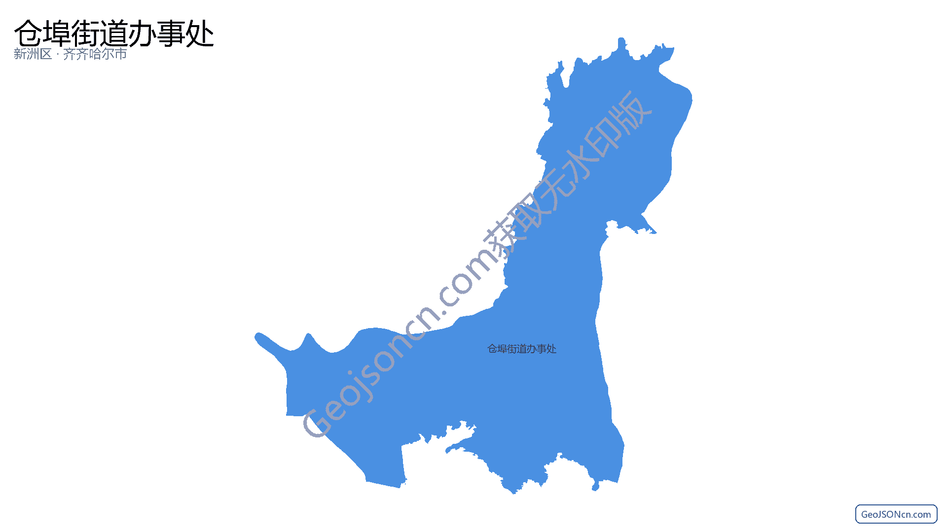 仓埠街道办事处行政区划边界地图（新洲区·武汉市）,提供GeoJSON、SHP矢量边界数据下载及高清地图大图(PNG/JPG) - GeoJSONcn.com
