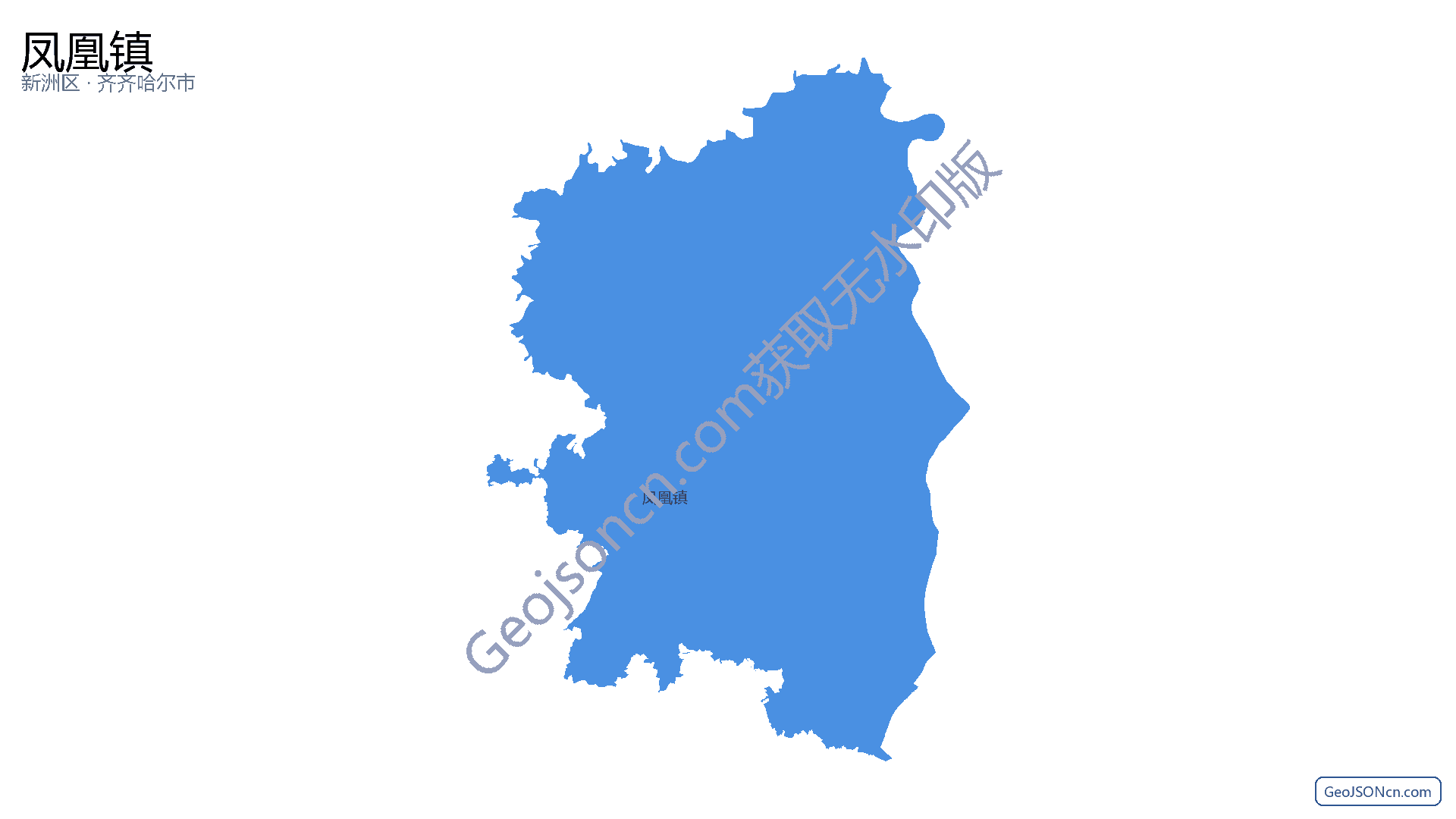 凤凰镇行政区划边界地图（新洲区·武汉市）,提供GeoJSON、SHP矢量边界数据下载及高清地图大图(PNG/JPG) - GeoJSONcn.com