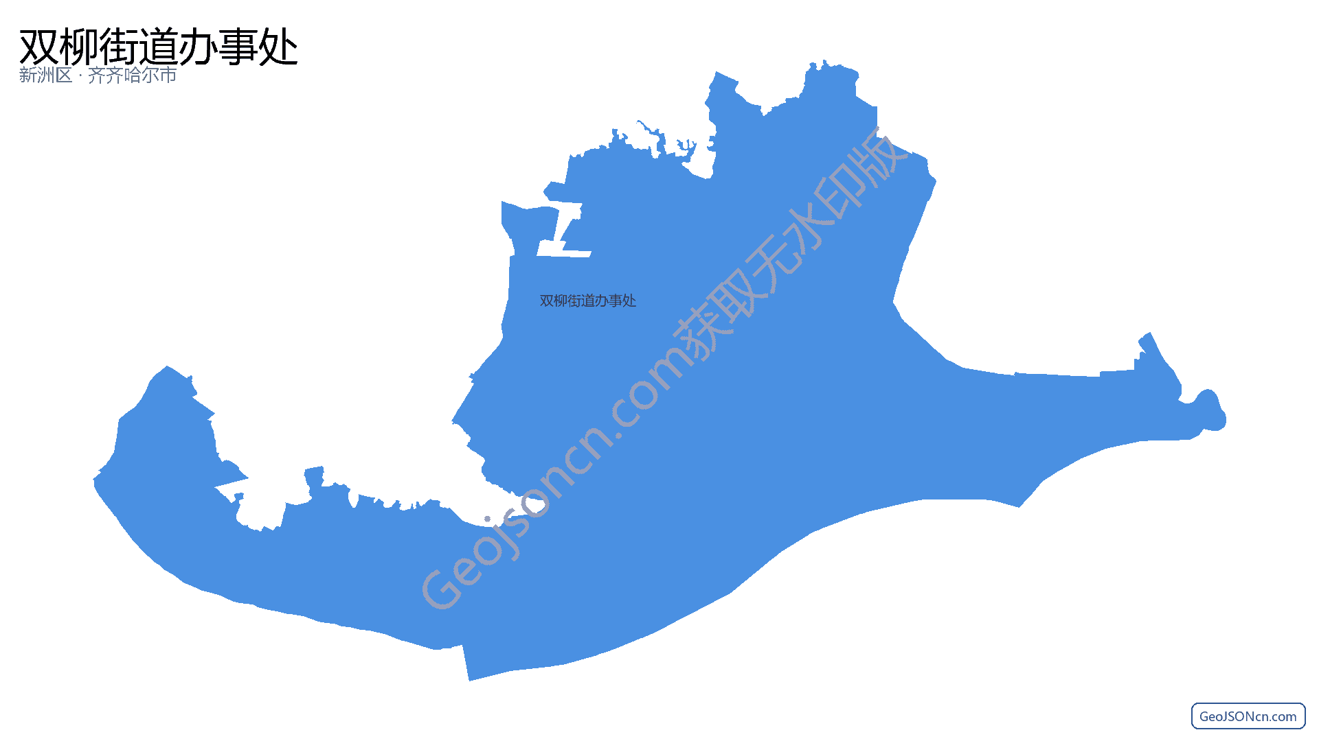 双柳街道办事处行政区划边界地图（新洲区·武汉市）,提供GeoJSON、SHP矢量边界数据下载及高清地图大图(PNG/JPG) - GeoJSONcn.com
