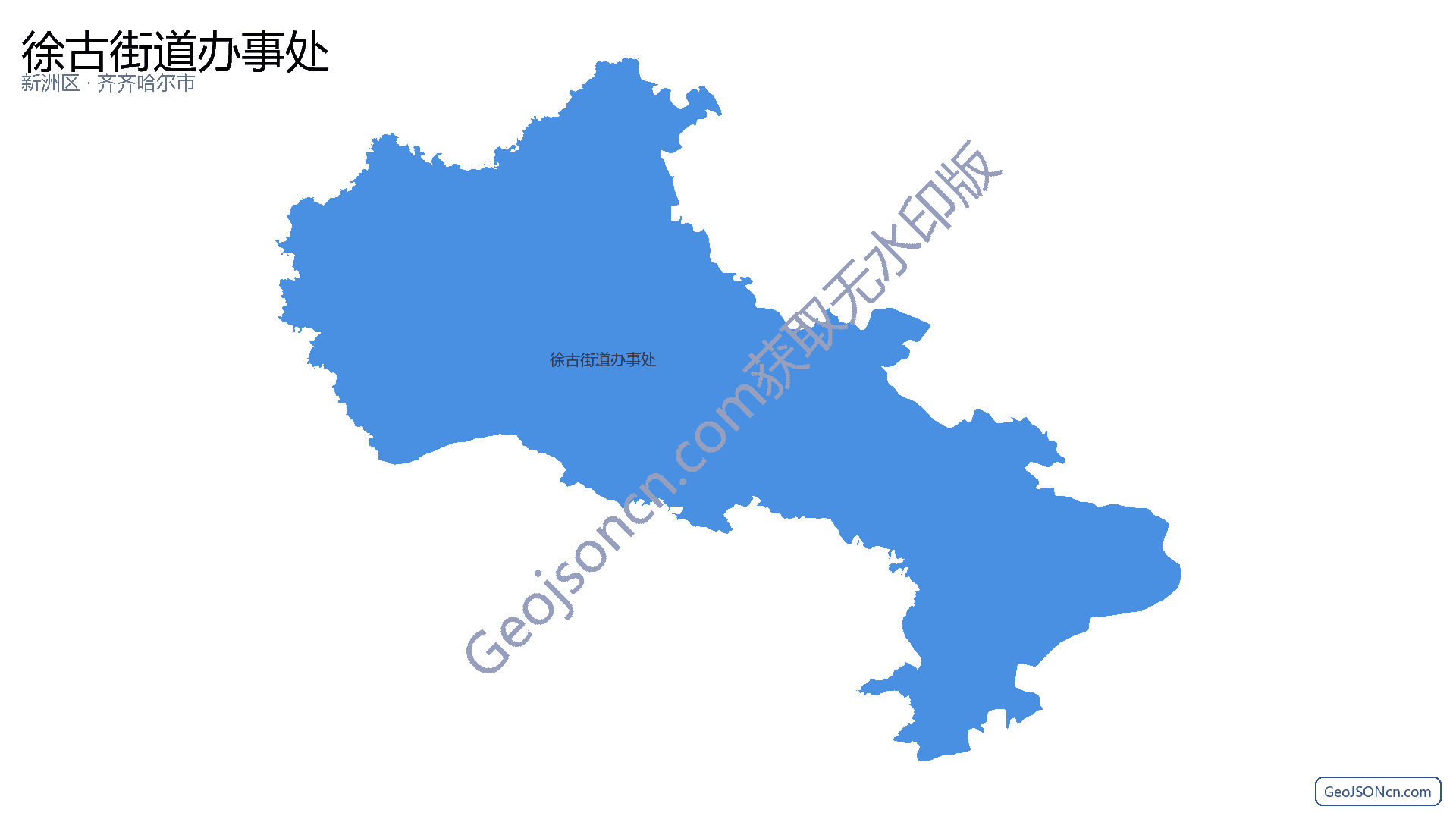 徐古街道办事处行政区划边界地图（新洲区·武汉市）,提供GeoJSON、SHP矢量边界数据下载及高清地图大图(PNG/JPG) - GeoJSONcn.com