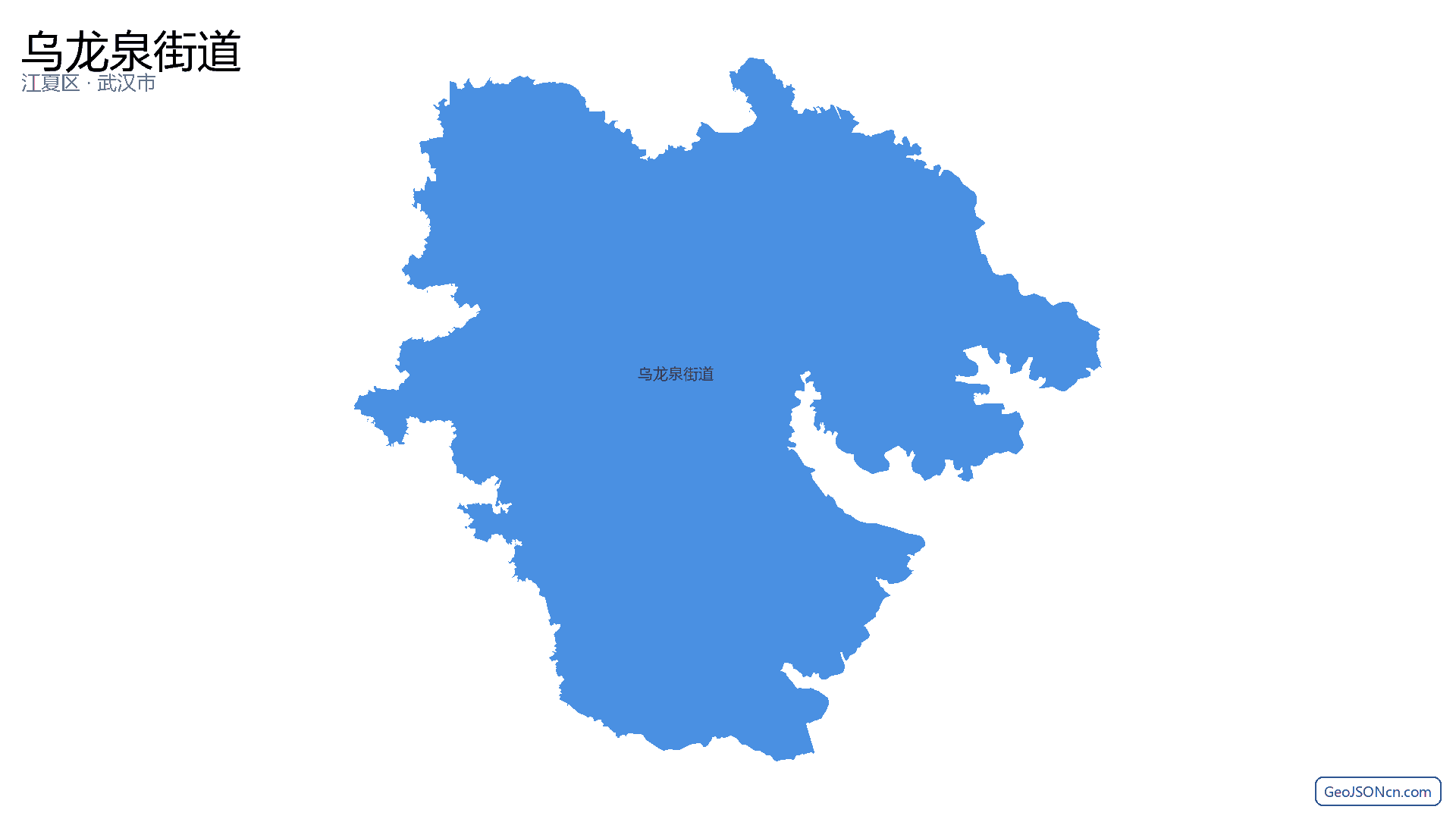 乌龙泉街道行政区划边界地图（江夏区·武汉市）,提供GeoJSON、SHP矢量边界数据下载及高清地图大图(PNG/JPG) - GeoJSONcn.com
