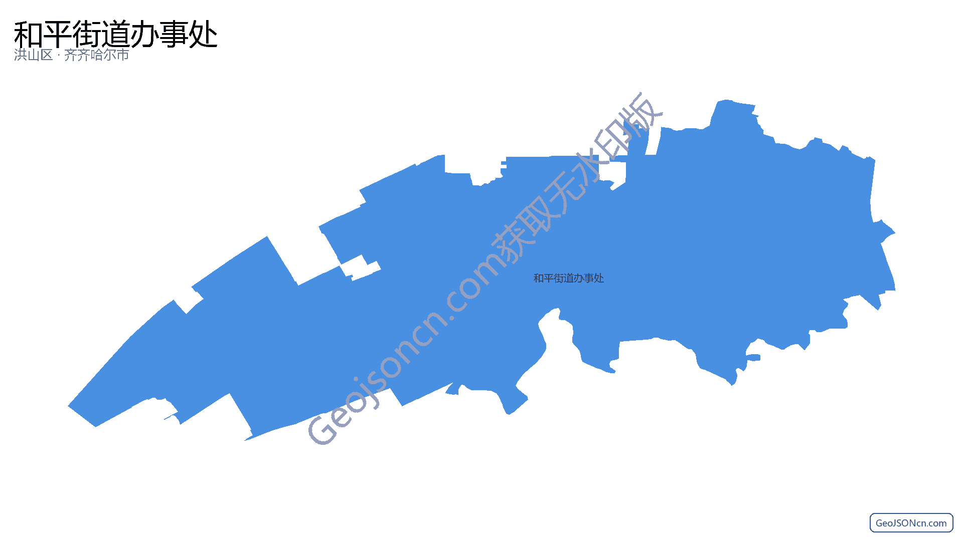 和平街道办事处行政区划边界地图（洪山区·武汉市）,提供GeoJSON、SHP矢量边界数据下载及高清地图大图(PNG/JPG) - GeoJSONcn.com