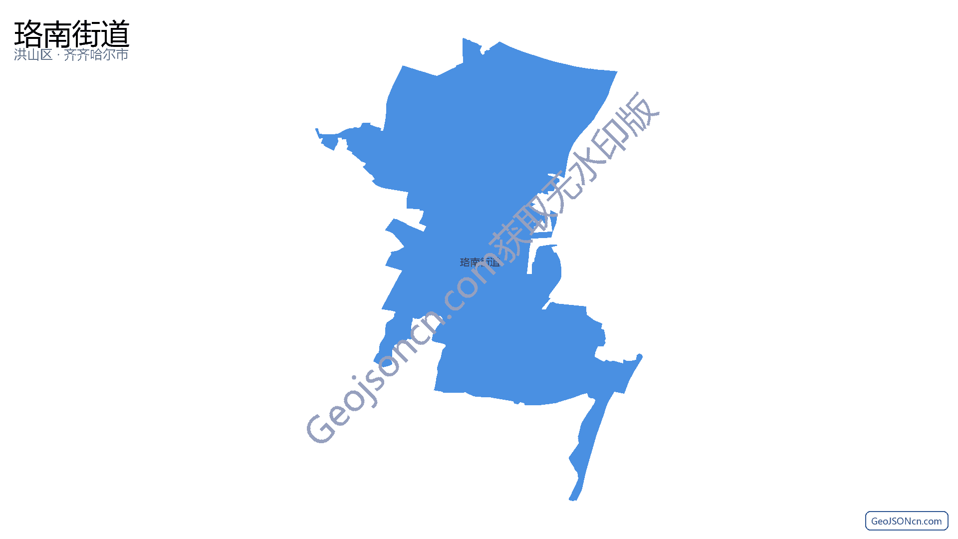 珞南街道行政区划边界地图（洪山区·武汉市）,提供GeoJSON、SHP矢量边界数据下载及高清地图大图(PNG/JPG) - GeoJSONcn.com