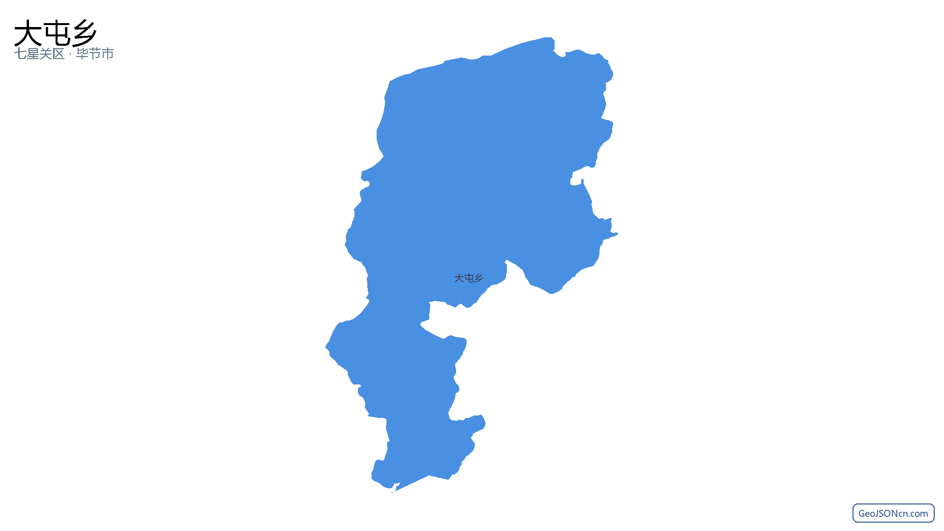 大屯乡行政区划边界地图(七星关区·毕节市),提供GeoJSON、SHP矢量边界数据下载及高清地图大图(PNG/JPG) - GeoJSONcn.com