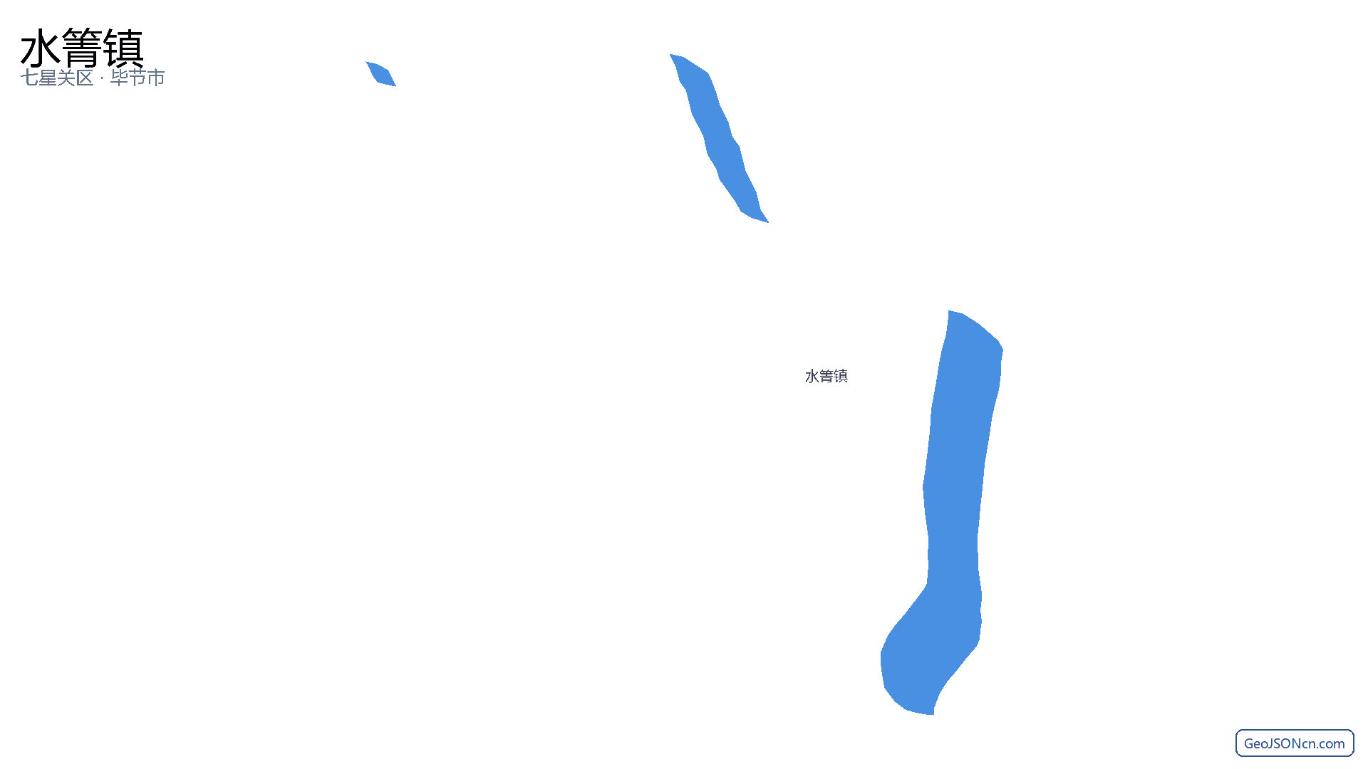 水箐镇行政区划边界地图(七星关区·毕节市),提供GeoJSON、SHP矢量边界数据下载及高清地图大图(PNG/JPG) - GeoJSONcn.com