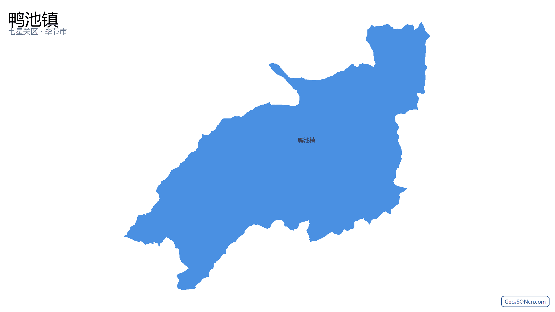 鸭池镇行政区划边界地图(七星关区·毕节市),提供GeoJSON、SHP矢量边界数据下载及高清地图大图(PNG/JPG) - GeoJSONcn.com