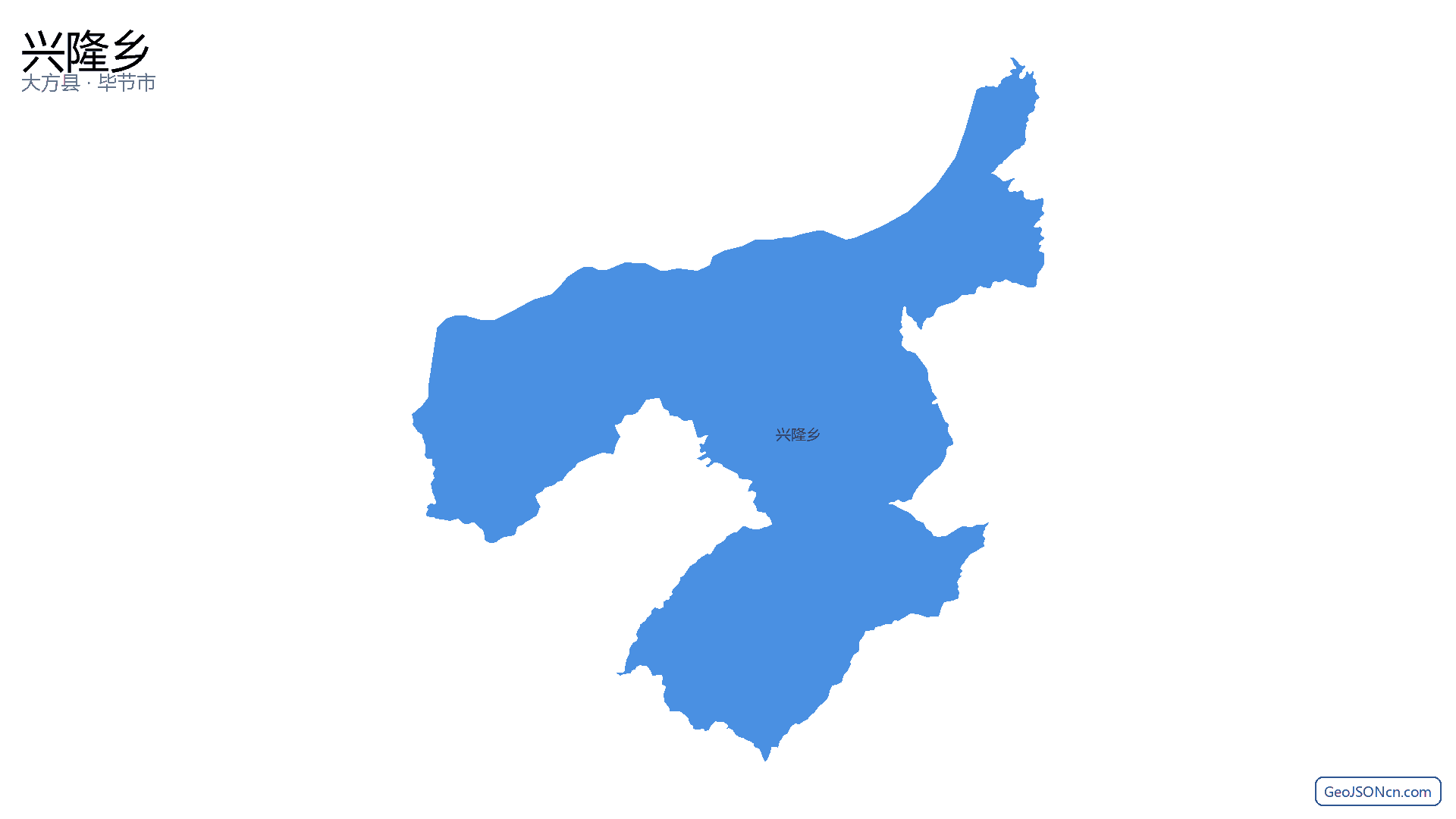 兴隆乡行政区划边界地图(大方县·毕节市),提供GeoJSON、SHP矢量边界数据下载及高清地图大图(PNG/JPG) - GeoJSONcn.com