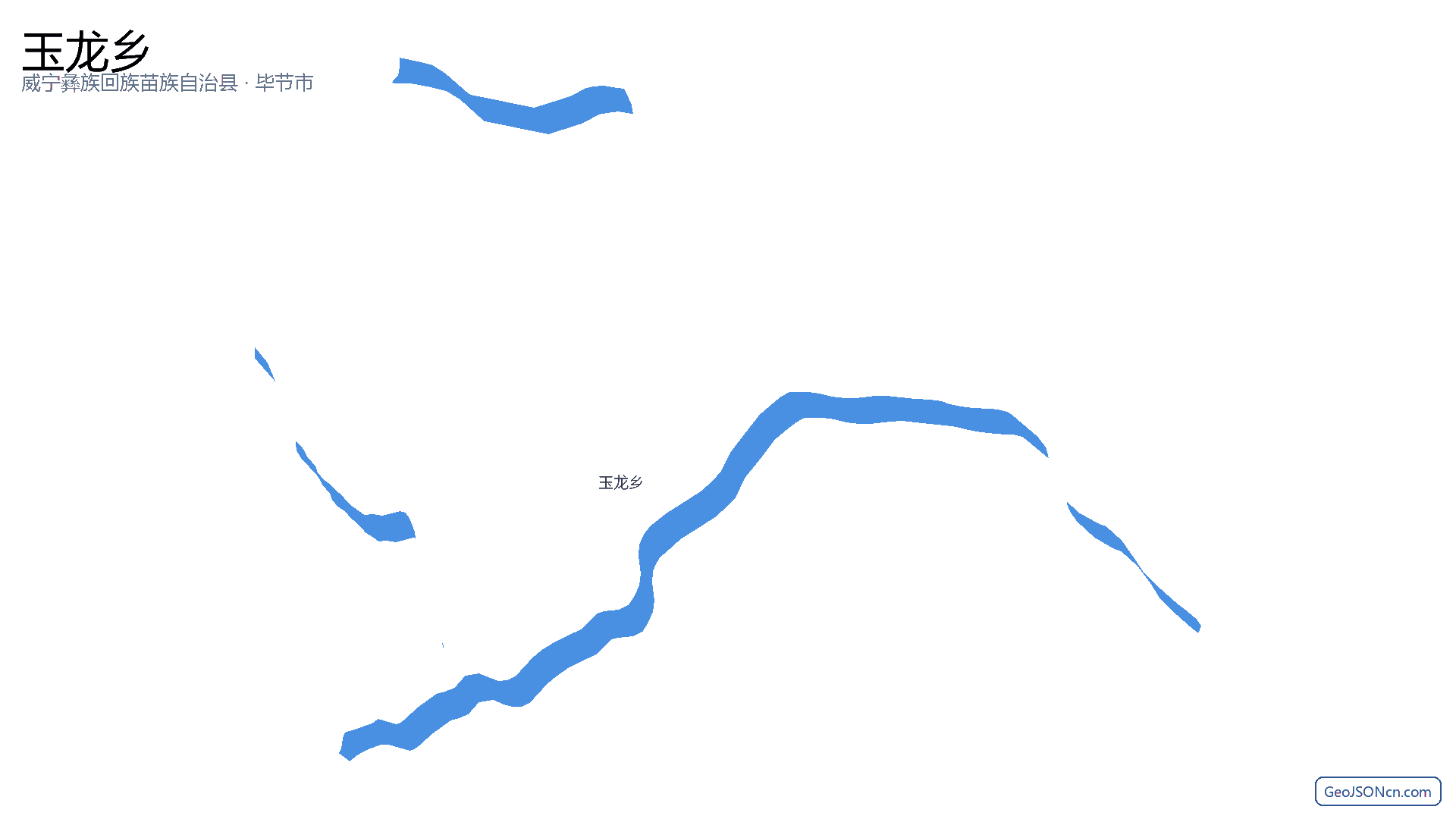 玉龙乡行政区划边界地图（威宁彝族回族苗族自治县·毕节市）,提供GeoJSON、SHP矢量边界数据下载及高清地图大图(PNG/JPG) - GeoJSONcn.com