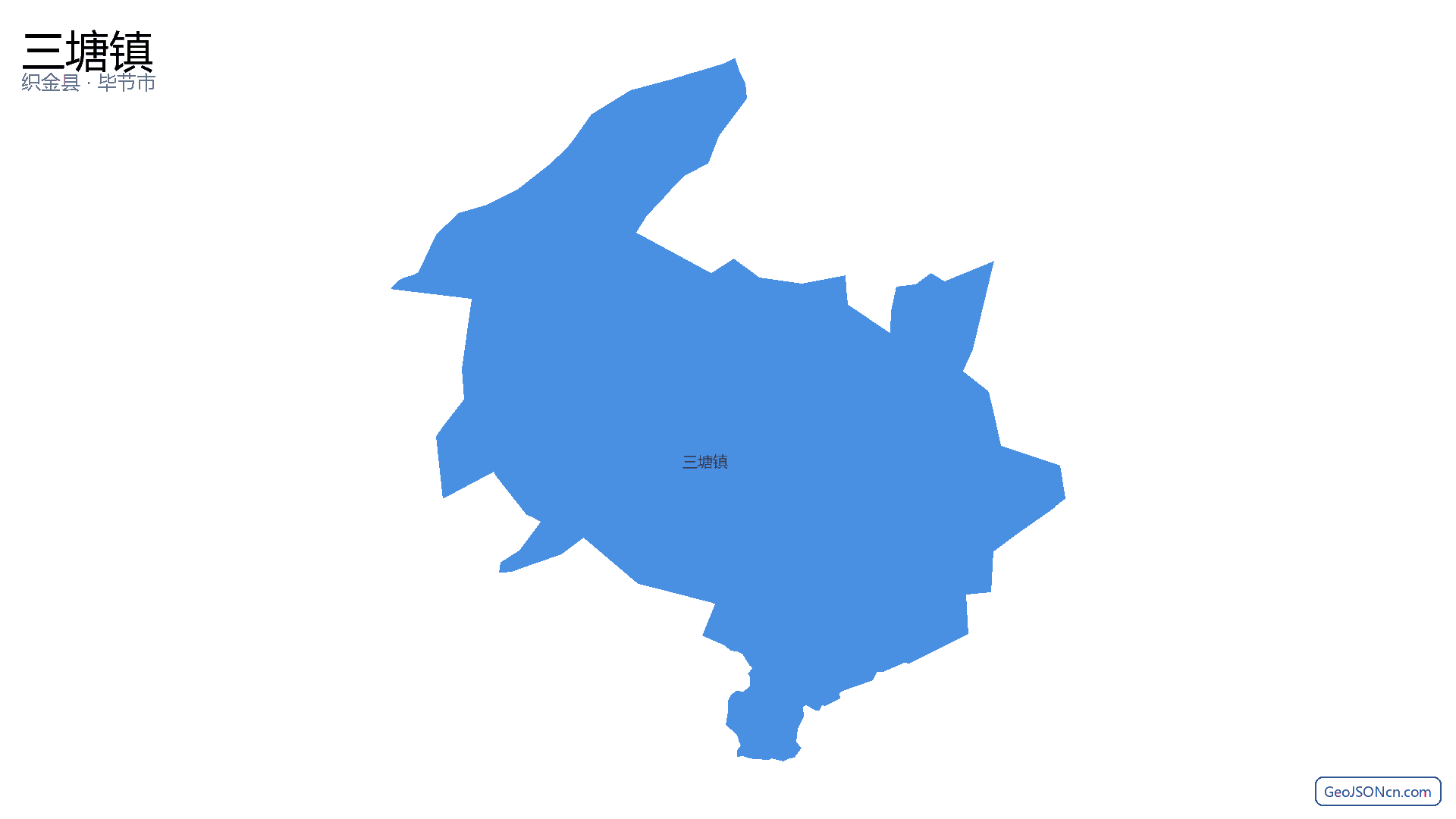 三塘镇行政区划边界地图（织金县·毕节市）,提供GeoJSON、SHP矢量边界数据下载及高清地图大图(PNG/JPG) - GeoJSONcn.com